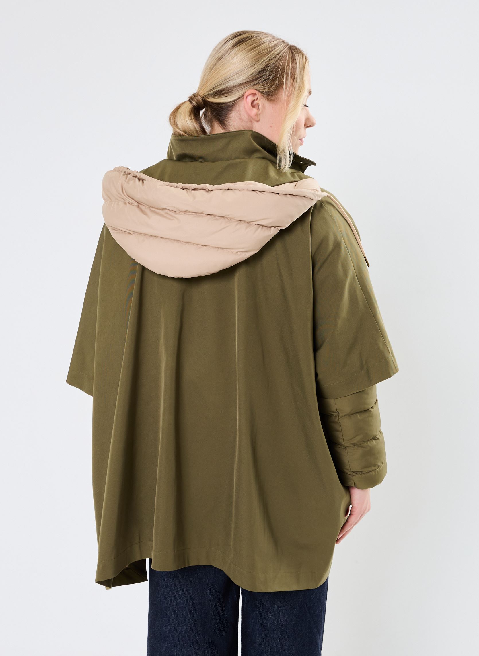 Manteaux VESTE CAPE ISADORA femme vert Stella Forest Manteaux VESTE CAPE ISADORA femme vert Kaki