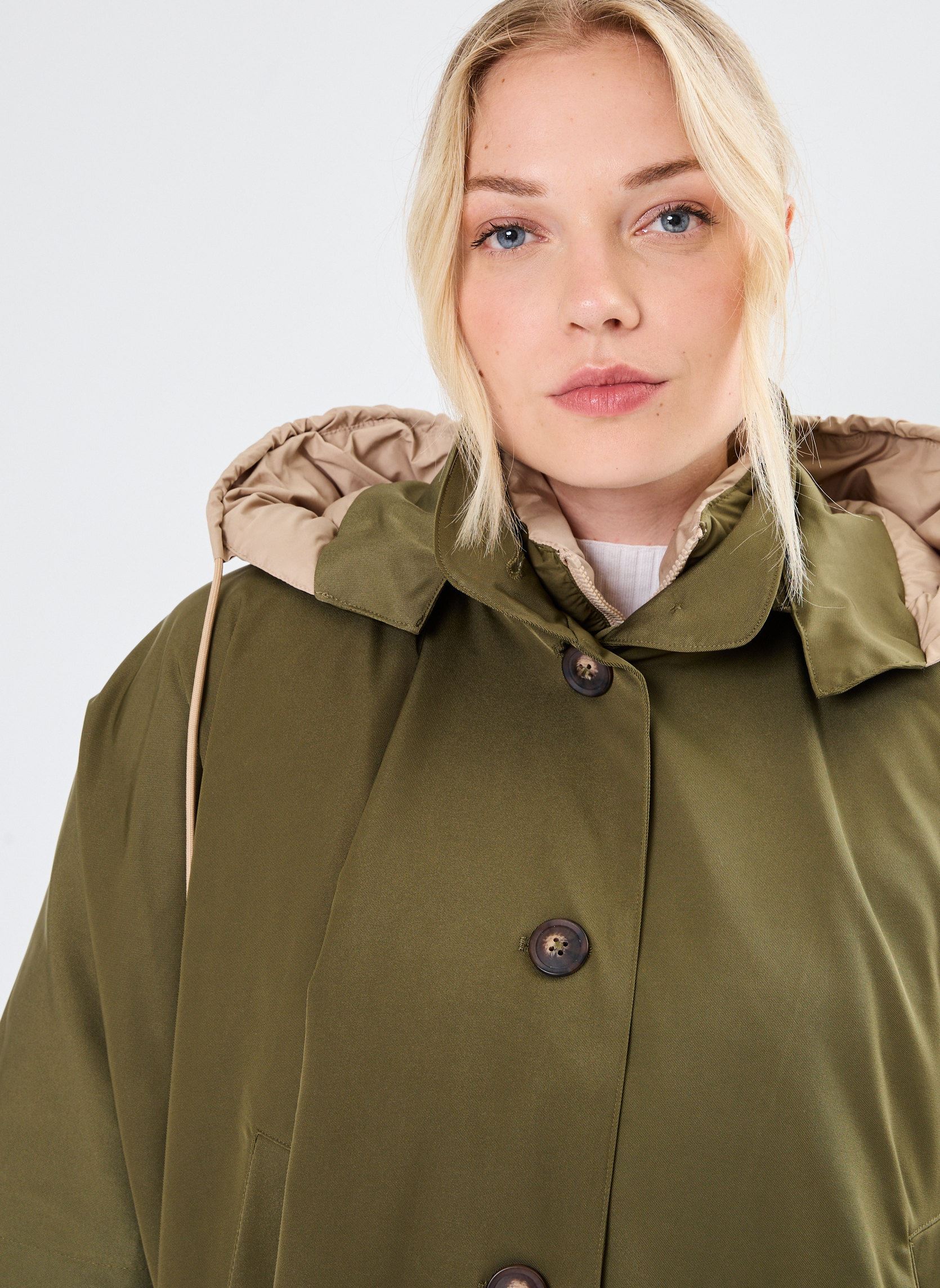 Manteaux VESTE CAPE ISADORA femme vert Stella Forest Manteaux VESTE CAPE ISADORA femme vert Kaki