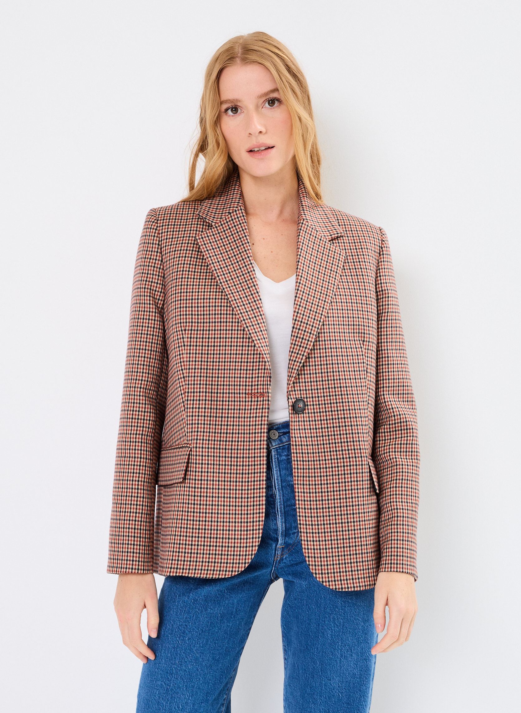 Blazers VESTE DROITE ANAE mujer naranja Stella Forest Blazers VESTE DROITE ANAE mujer naranja Orange