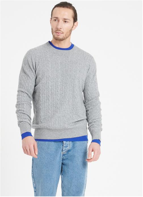 Studio Cashmere8 Pulls ZACH 5 homme gris