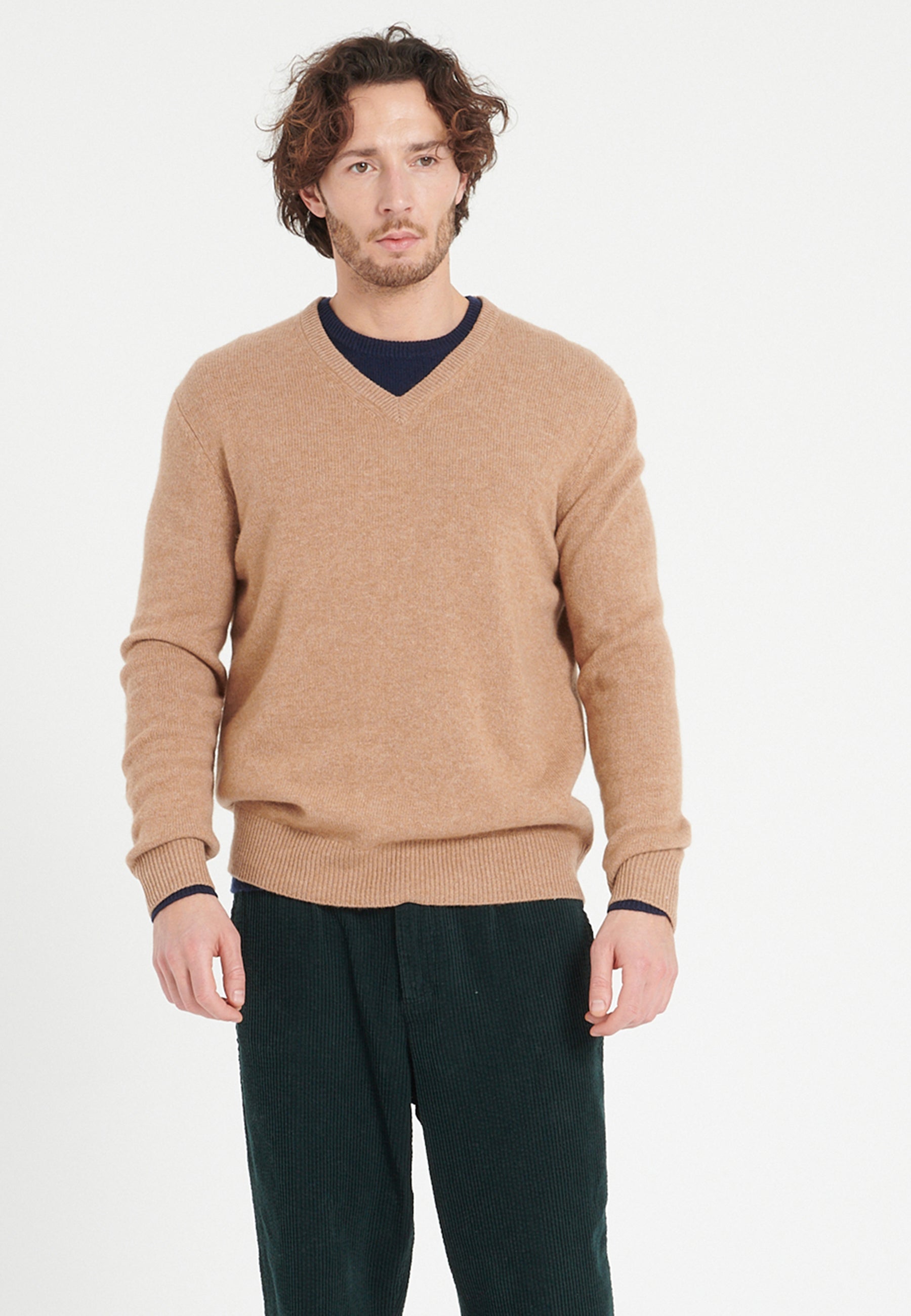 Pulls LUKE 13 homme beige Studio Cashmere8 Pulls LUKE 13 homme beige Beige