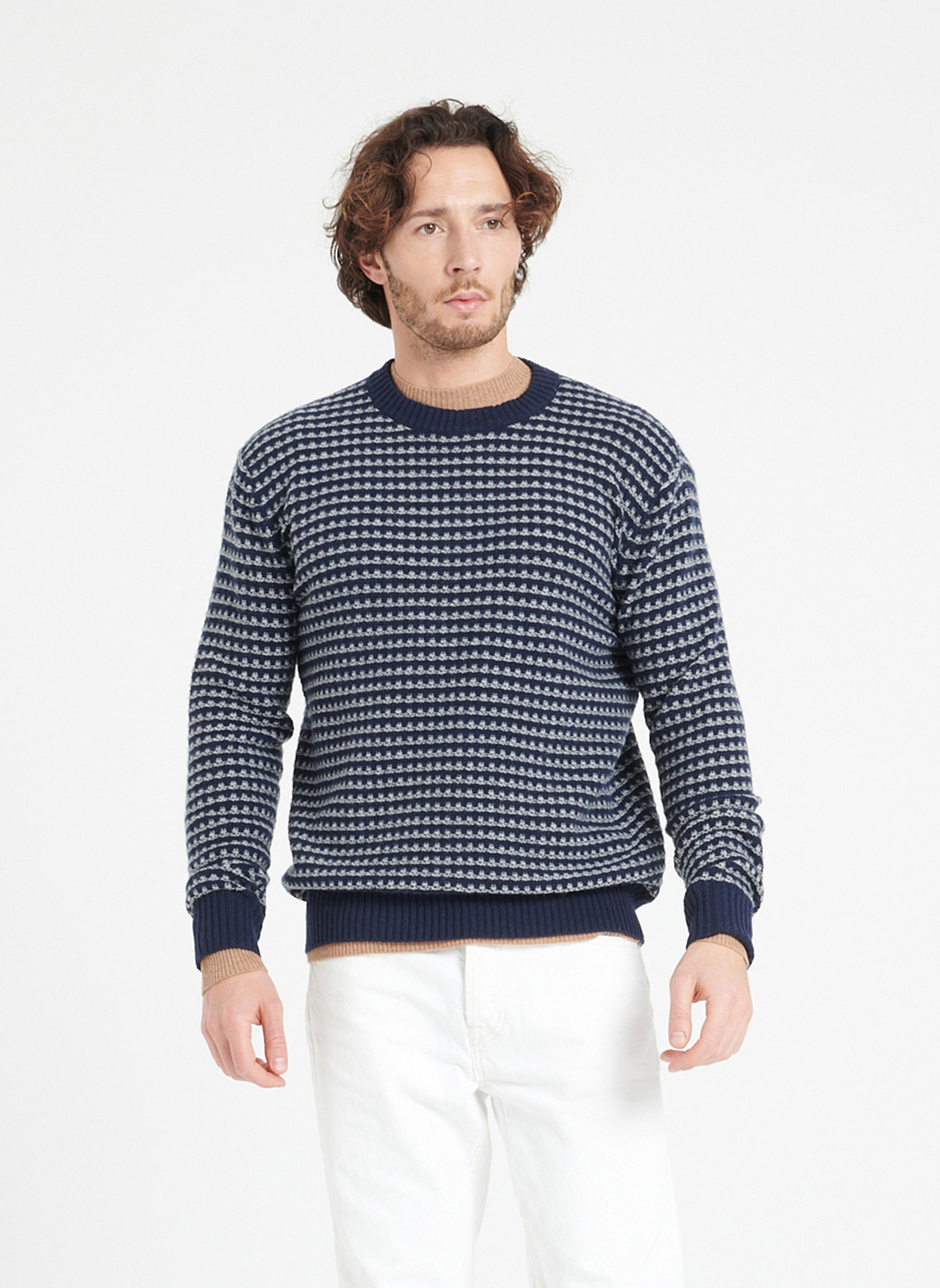 Pulls ZACH 3 homme bleu Studio Cashmere8 Pulls ZACH 3 homme bleu Bleu marine