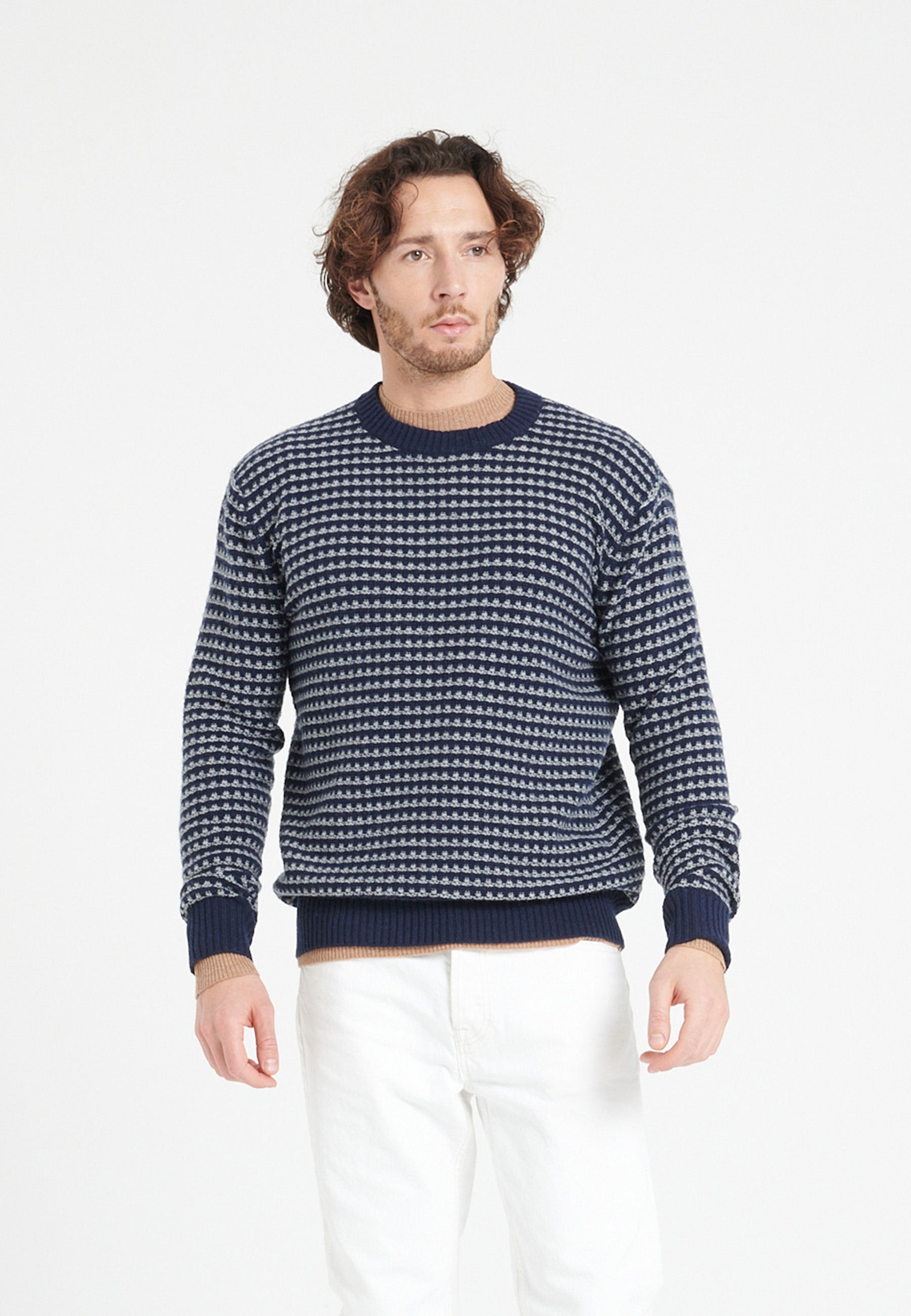 Pulls ZACH 3 homme bleu Studio Cashmere8 Pulls ZACH 3 homme bleu Bleu marine