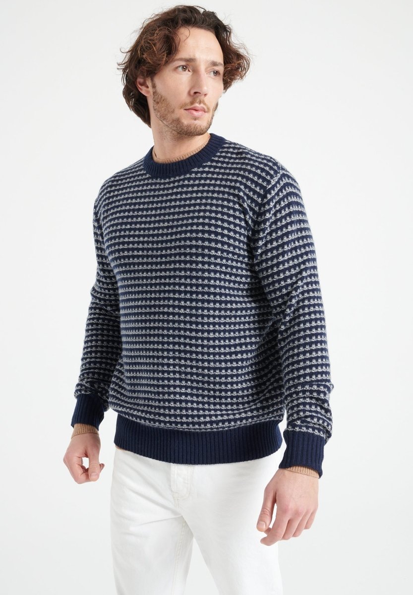 Pulls ZACH 3 homme bleu Studio Cashmere8 Pulls ZACH 3 homme bleu Bleu marine