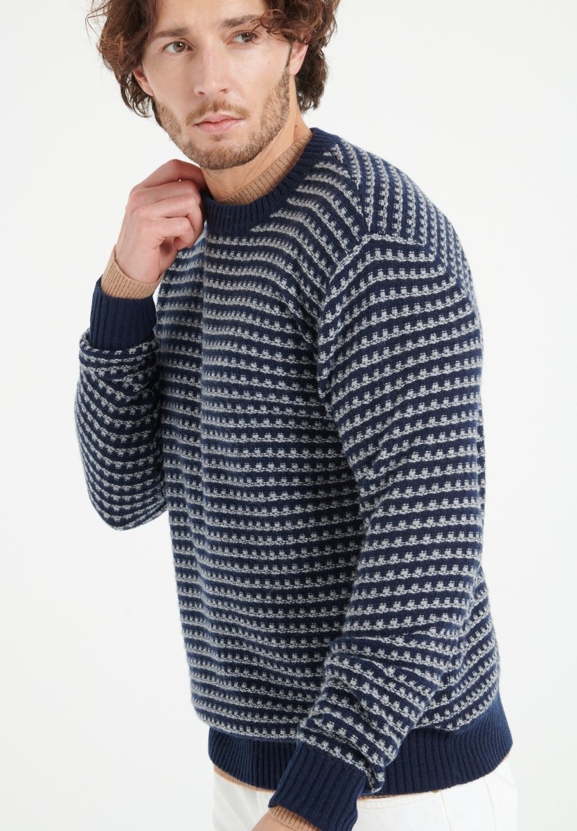 Pulls ZACH 3 homme bleu Studio Cashmere8 Pulls ZACH 3 homme bleu Bleu marine