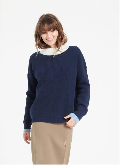 Studio Cashmere8 Pulls LILLY 25 femme bleu