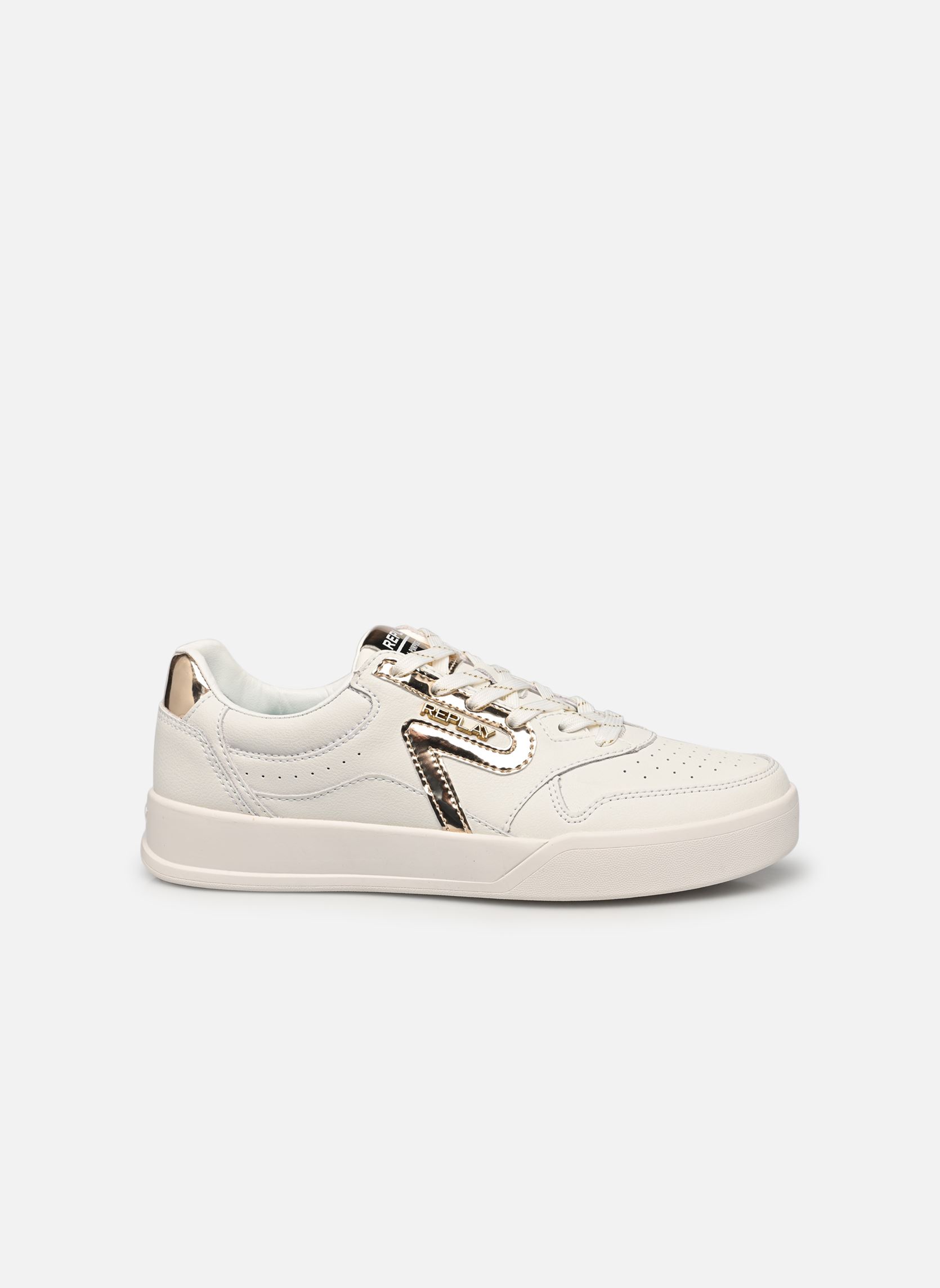 Sneaker Oyzone W Lux damen weiß Replay Sneaker Oyzone W Lux damen weiß WHITE/PLATIN