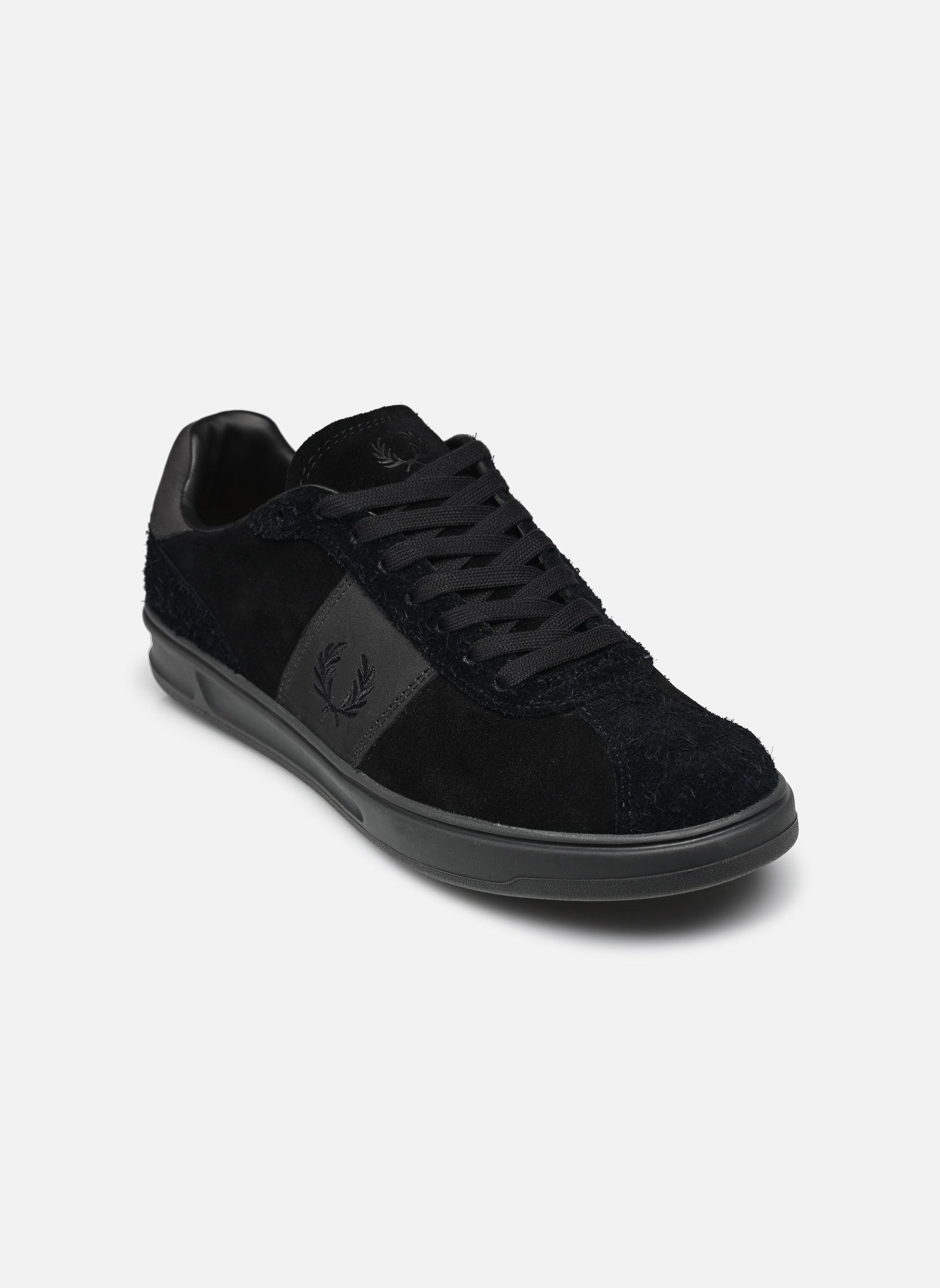Sneaker B4 SUEDE herren schwarz Fred Perry Sneaker B4 SUEDE herren schwarz BLACK / ANCHOR GREY