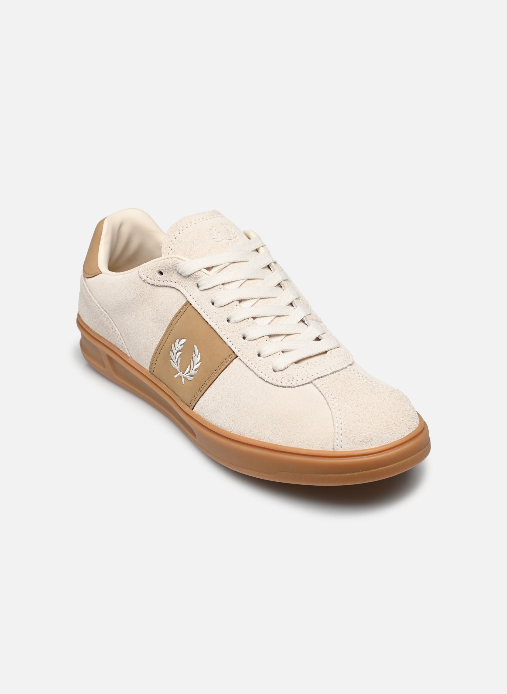 Baskets B4 SUEDE homme vert Fred Perry Baskets B4 SUEDE homme vert LAUREL WREATH GREEN / LIMESTON