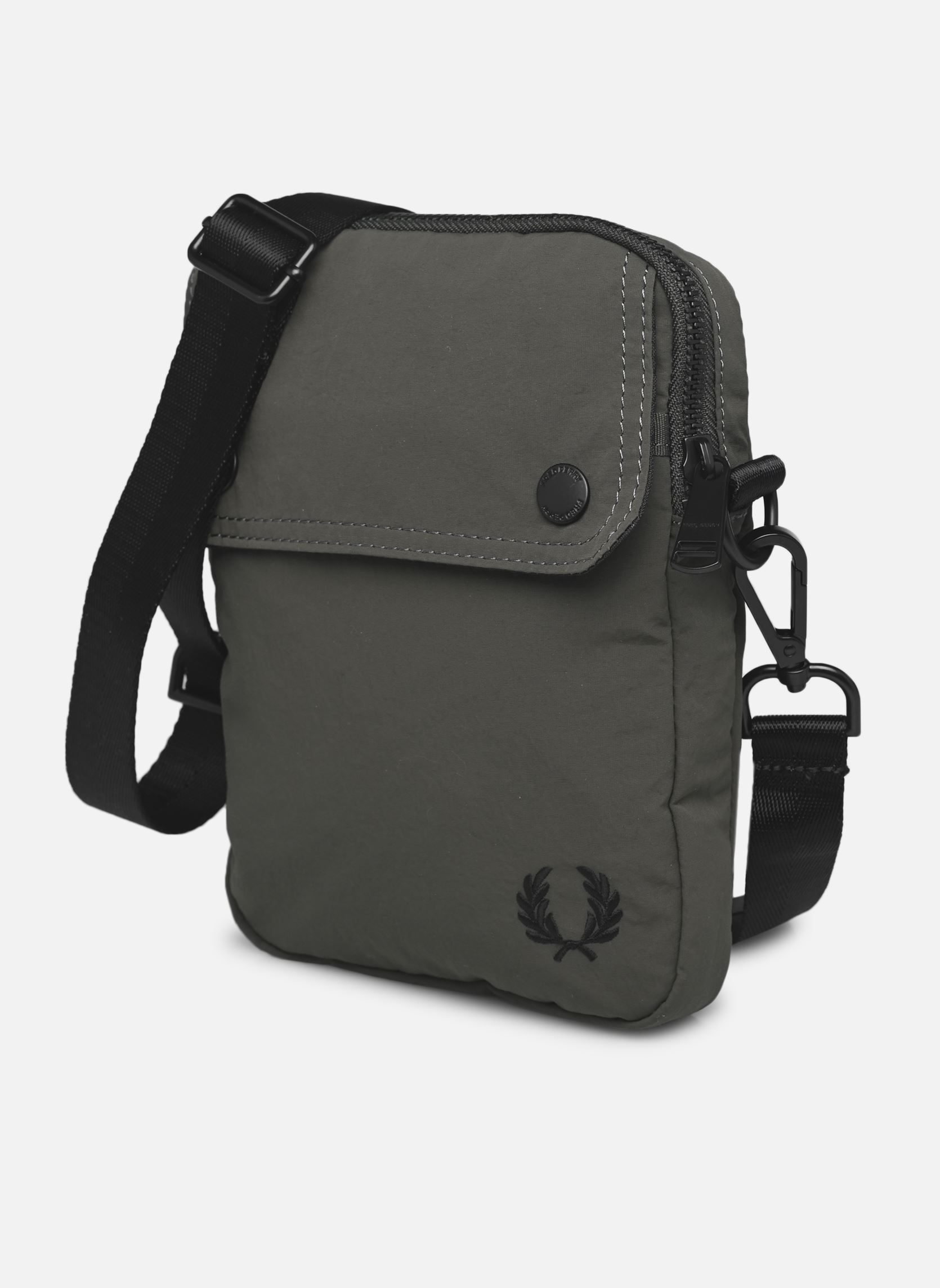 Tassen CRINKLE NYLON SIDE BAG heren groen Fred Perry Tassen CRINKLE NYLON SIDE BAG heren groen Field Green
