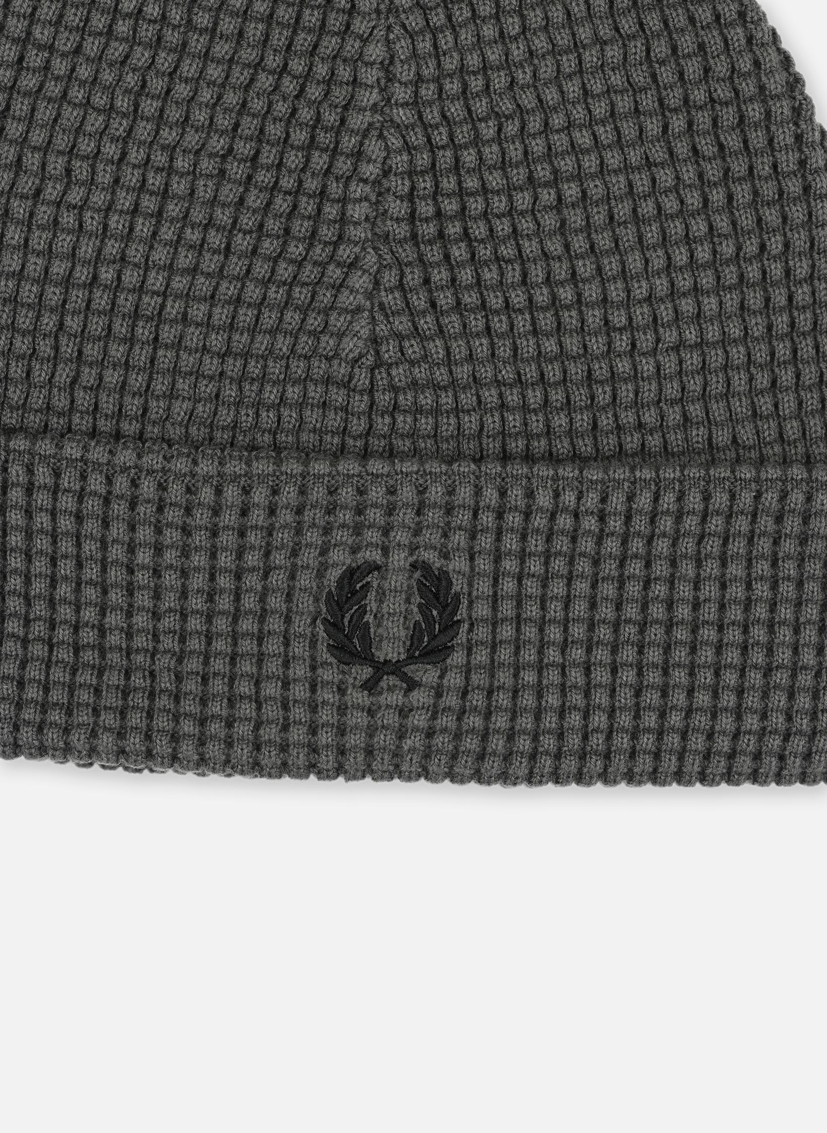 Bonnets WAFFLE KNIT BEANIE homme vert Fred Perry Bonnets WAFFLE KNIT BEANIE homme vert Field Green