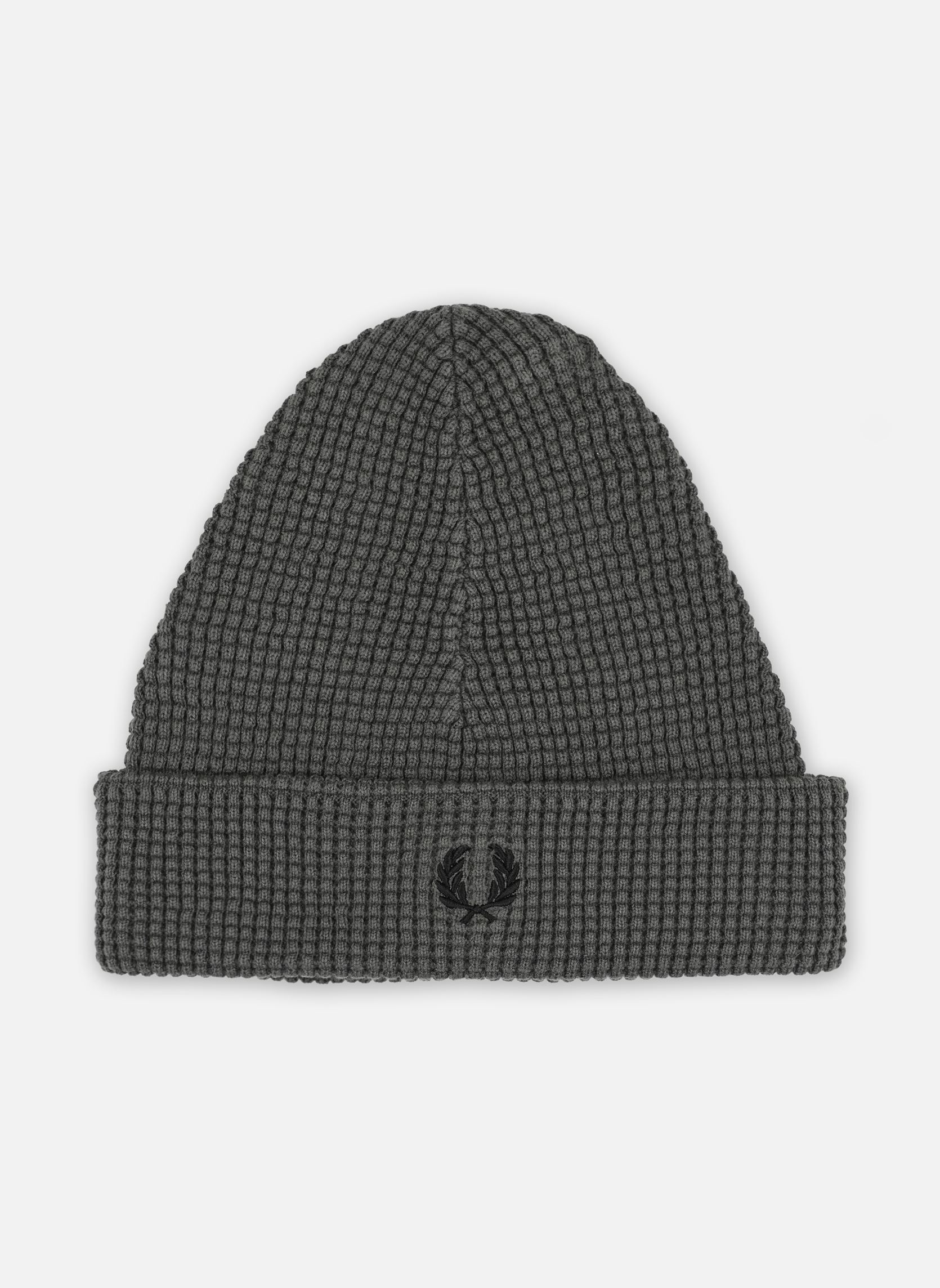 Bonnets WAFFLE KNIT BEANIE homme vert Fred Perry Bonnets WAFFLE KNIT BEANIE homme vert Field Green