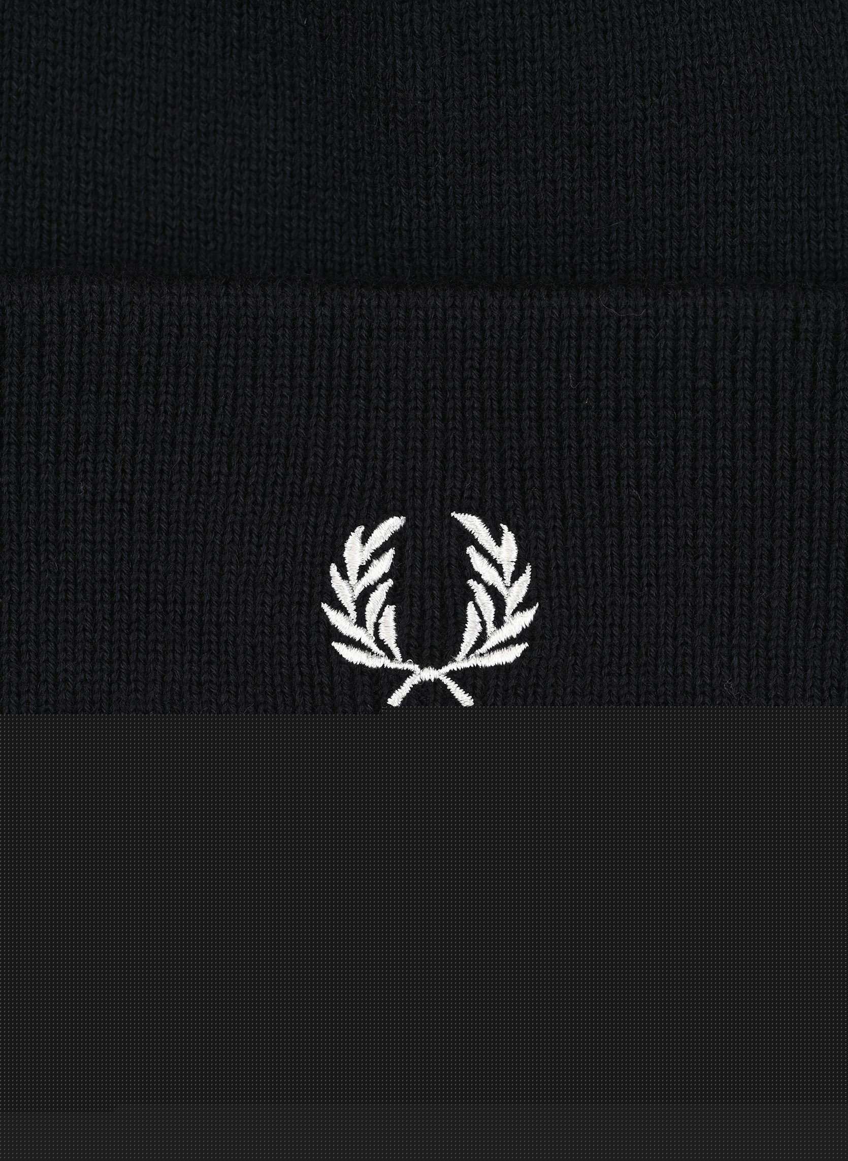 Mutsen CLASSIC BEANIE blauw Fred Perry Mutsen CLASSIC BEANIE blauw NAVY/ SNOW WHITE