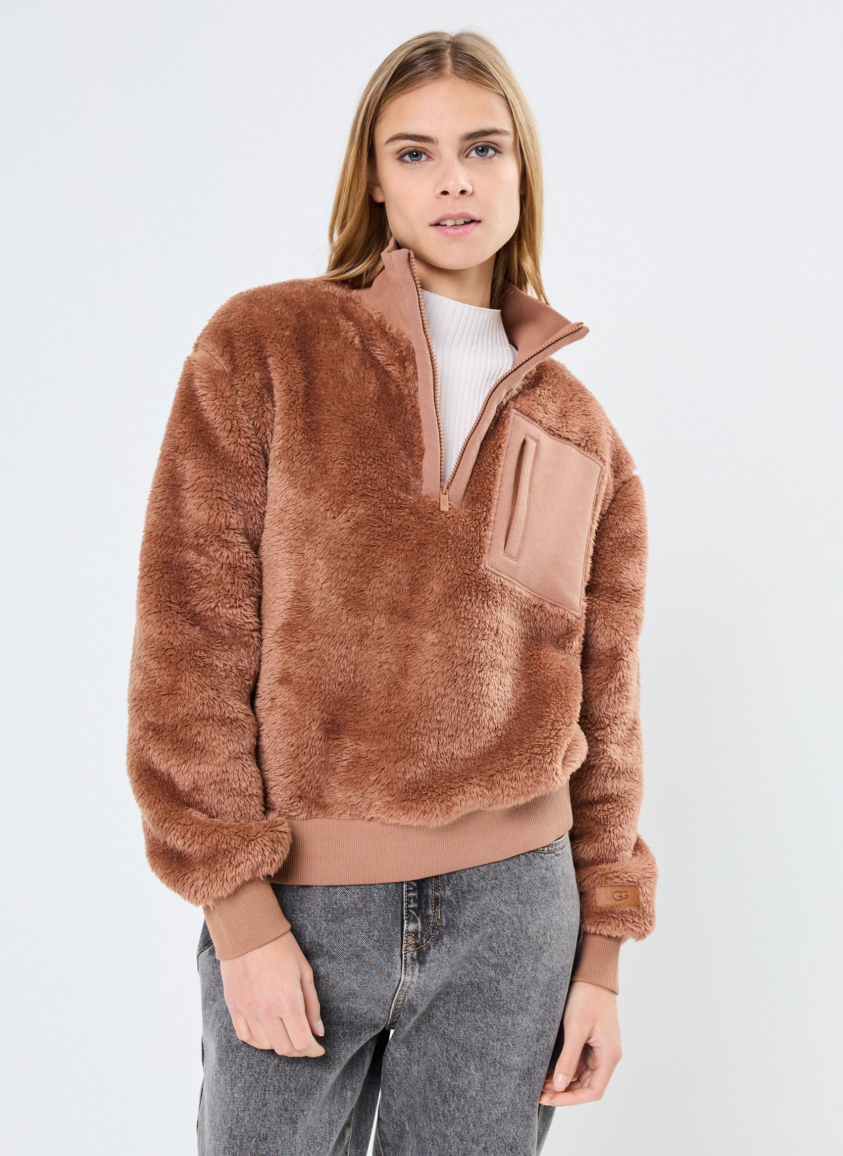 Vêtements UGG W JANEANN HALF ZIP pour Accessoires