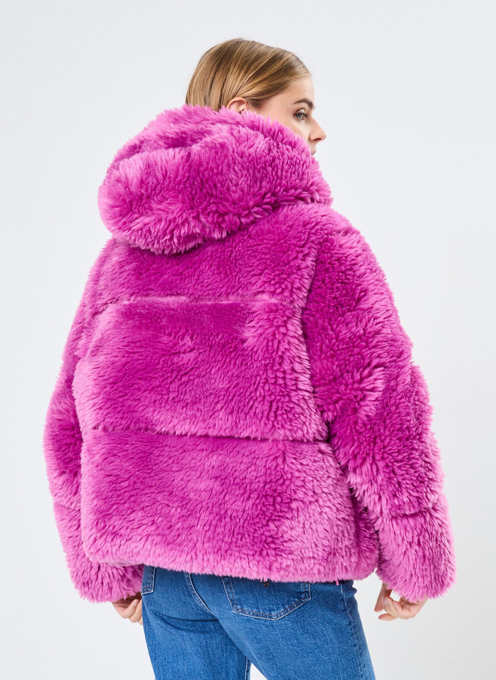 UGG Piumini W RONNEY PUFFER JACKET HIGH PILE donna rosa online