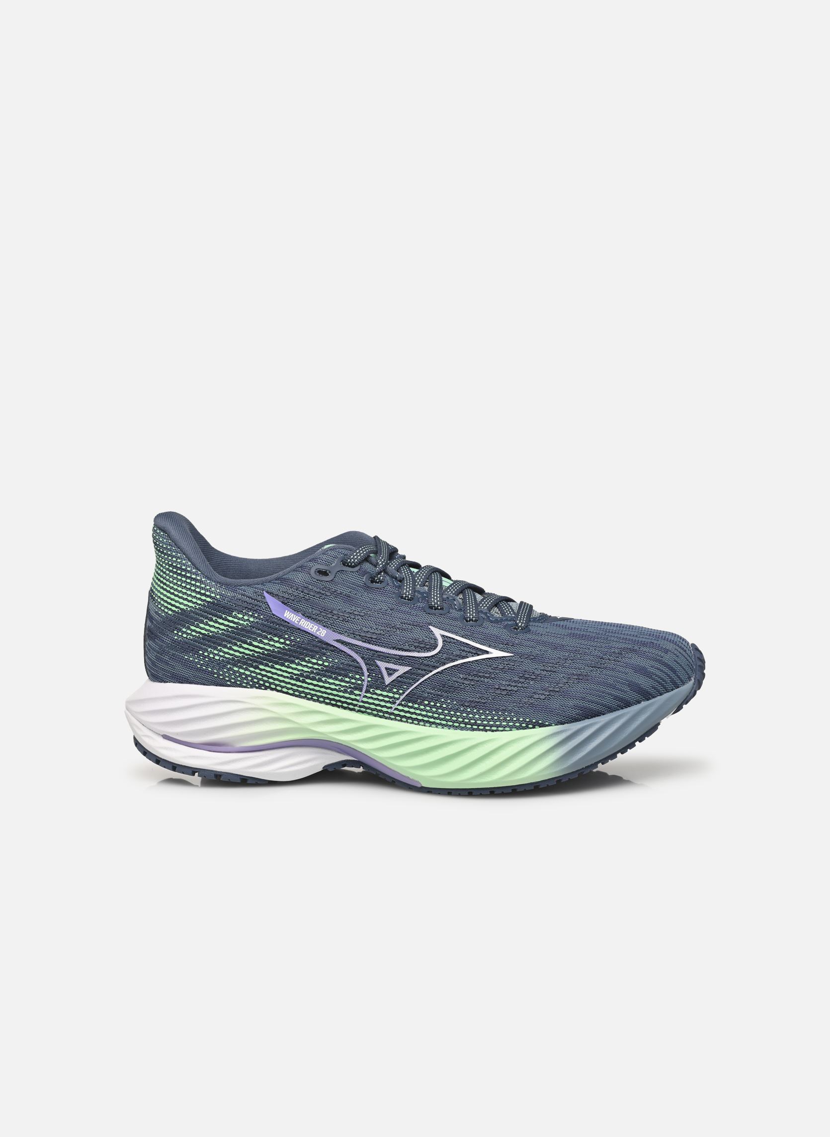Sportschuhe WAVE RIDER 28 W damen grau Mizuno Sportschuhe WAVE RIDER 28 W damen grau Citadel/White/Neo Mint