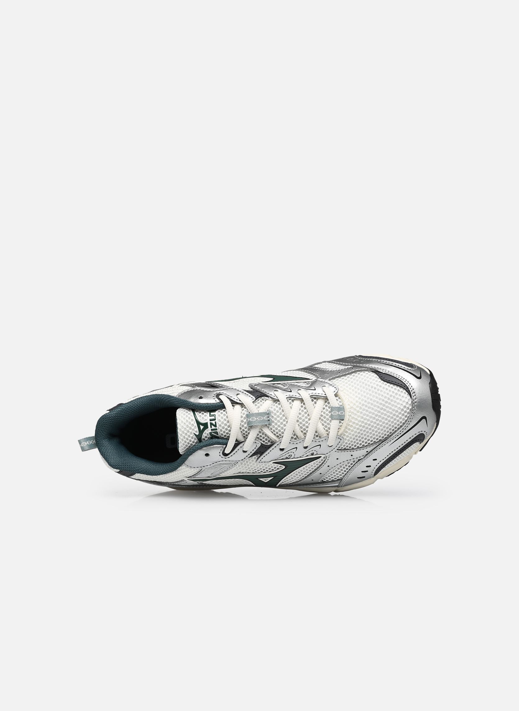 Hardloopschoenen MXR M heren zilver Mizuno Hardloopschoenen MXR M heren zilver snow white/bistro green/silver