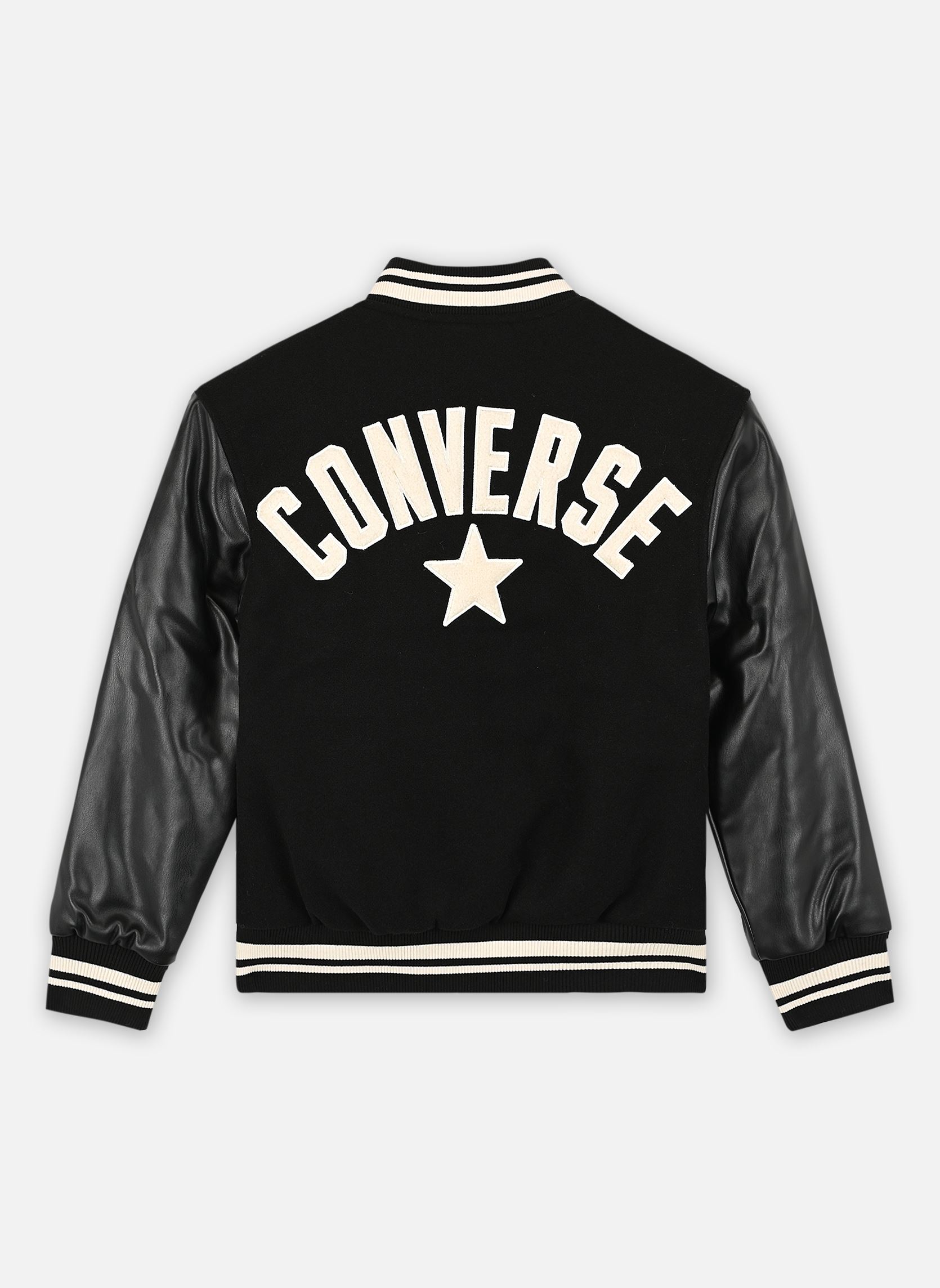 Bomberjacken Cnvn Varsity schwarz Converse Apparel Bomberjacken Cnvn Varsity schwarz BLACK