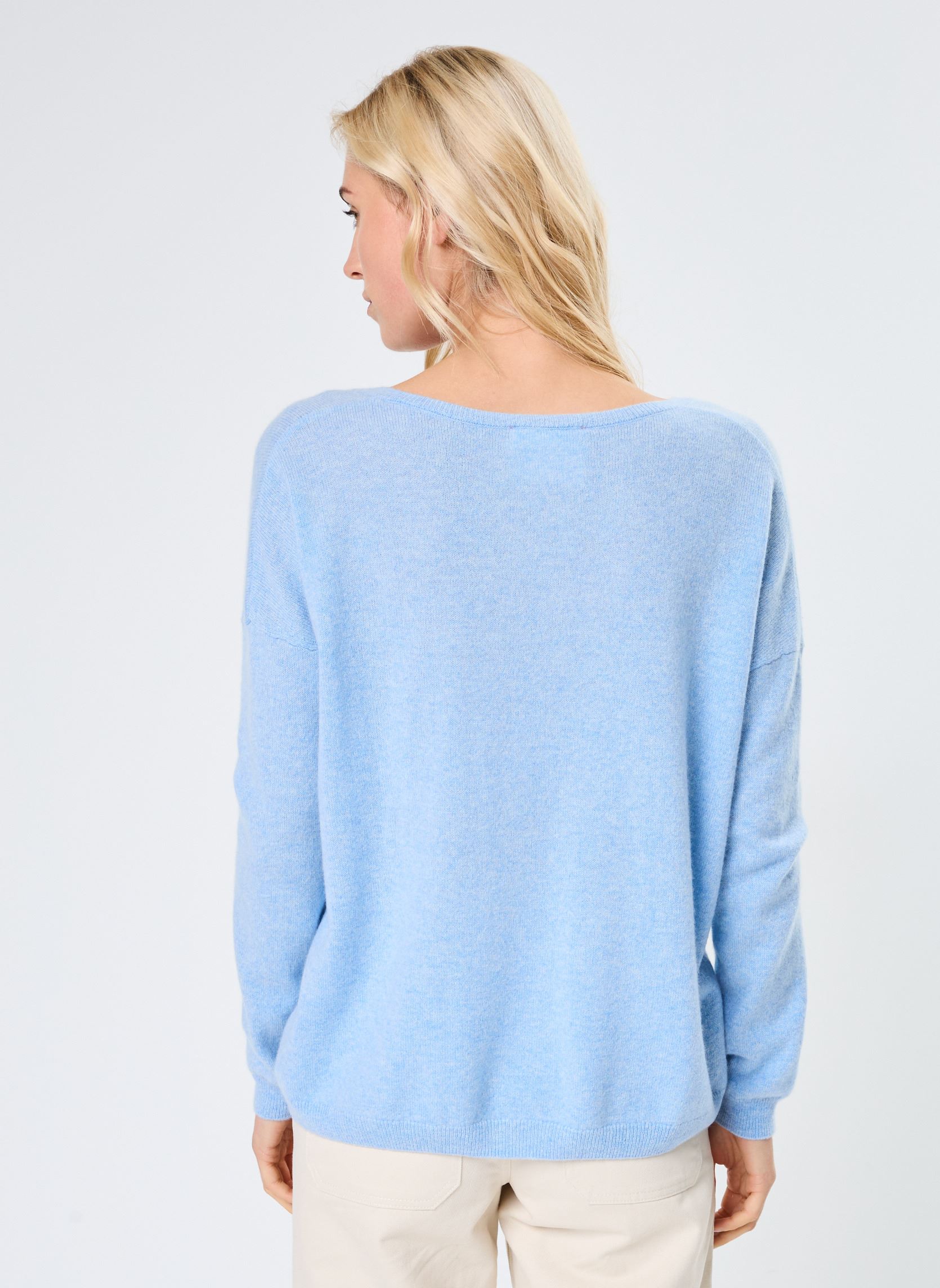 Pulls ANGELE femme bleu Absolut Cashmere Pulls ANGELE femme bleu CLOUDY BLUE