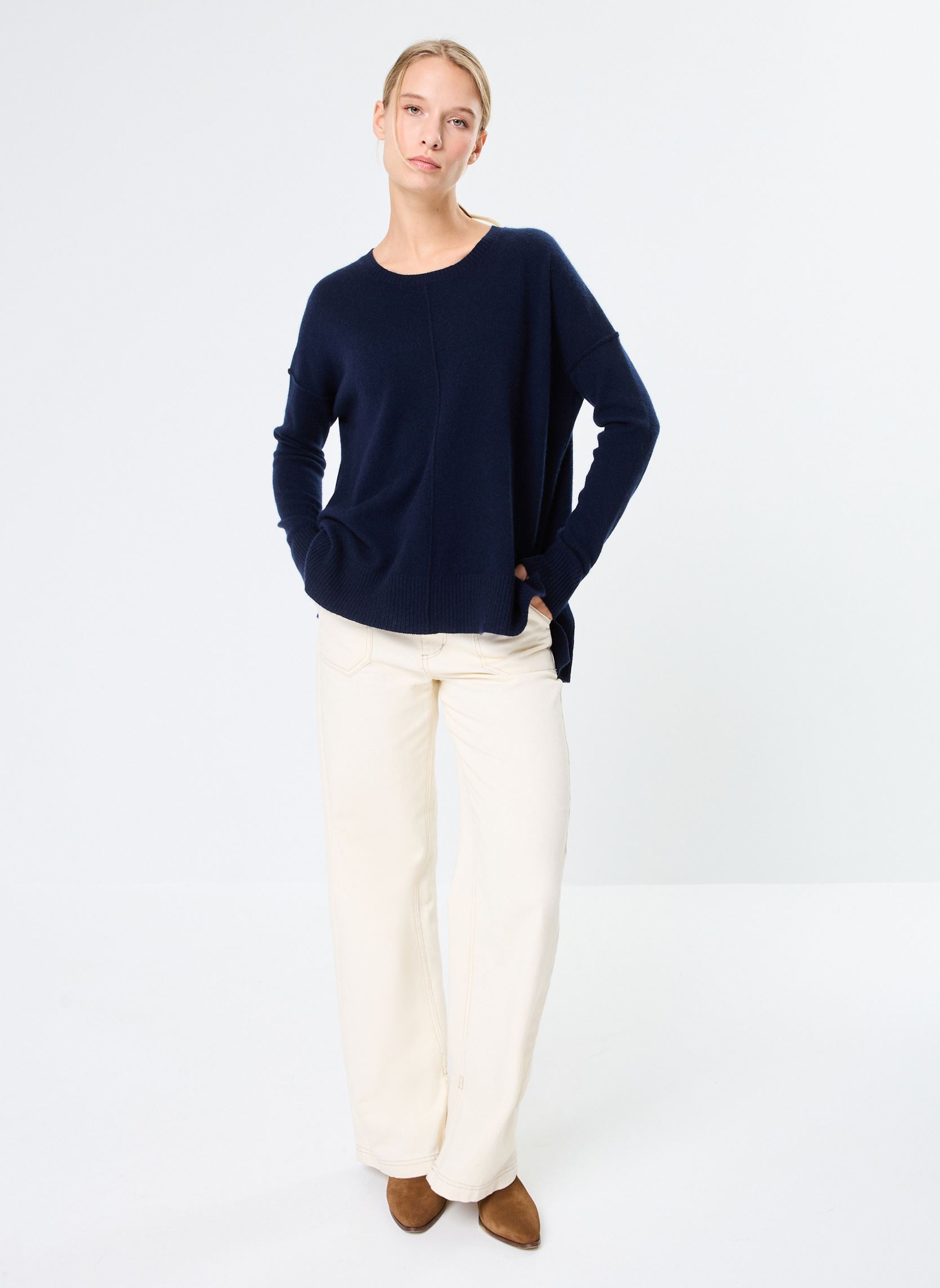 Pullover KENZA damen blau Absolut Cashmere Pullover KENZA damen blau NAVY