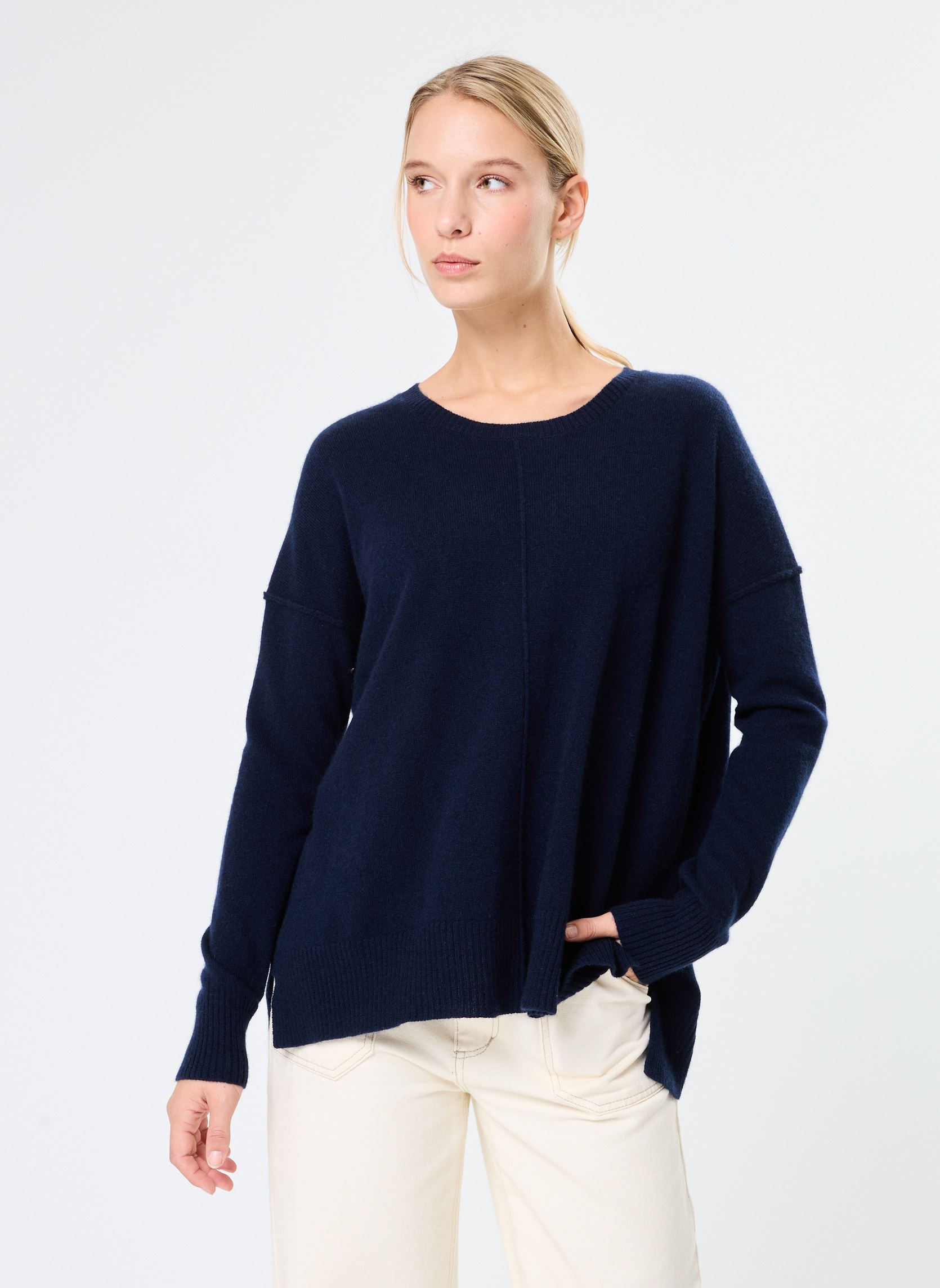 Pullover KENZA damen blau Absolut Cashmere Pullover KENZA damen blau NAVY