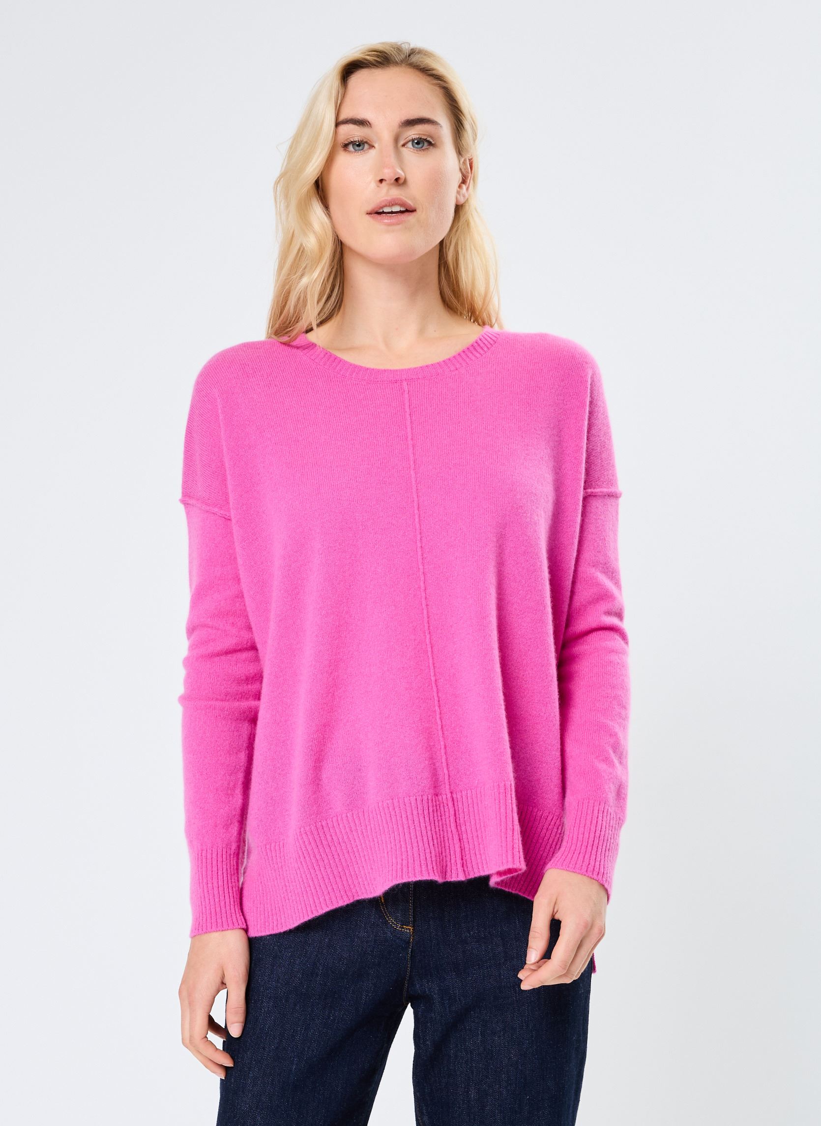 Truien KENZA dames roze Absolut Cashmere Truien KENZA dames roze ROSEBUD