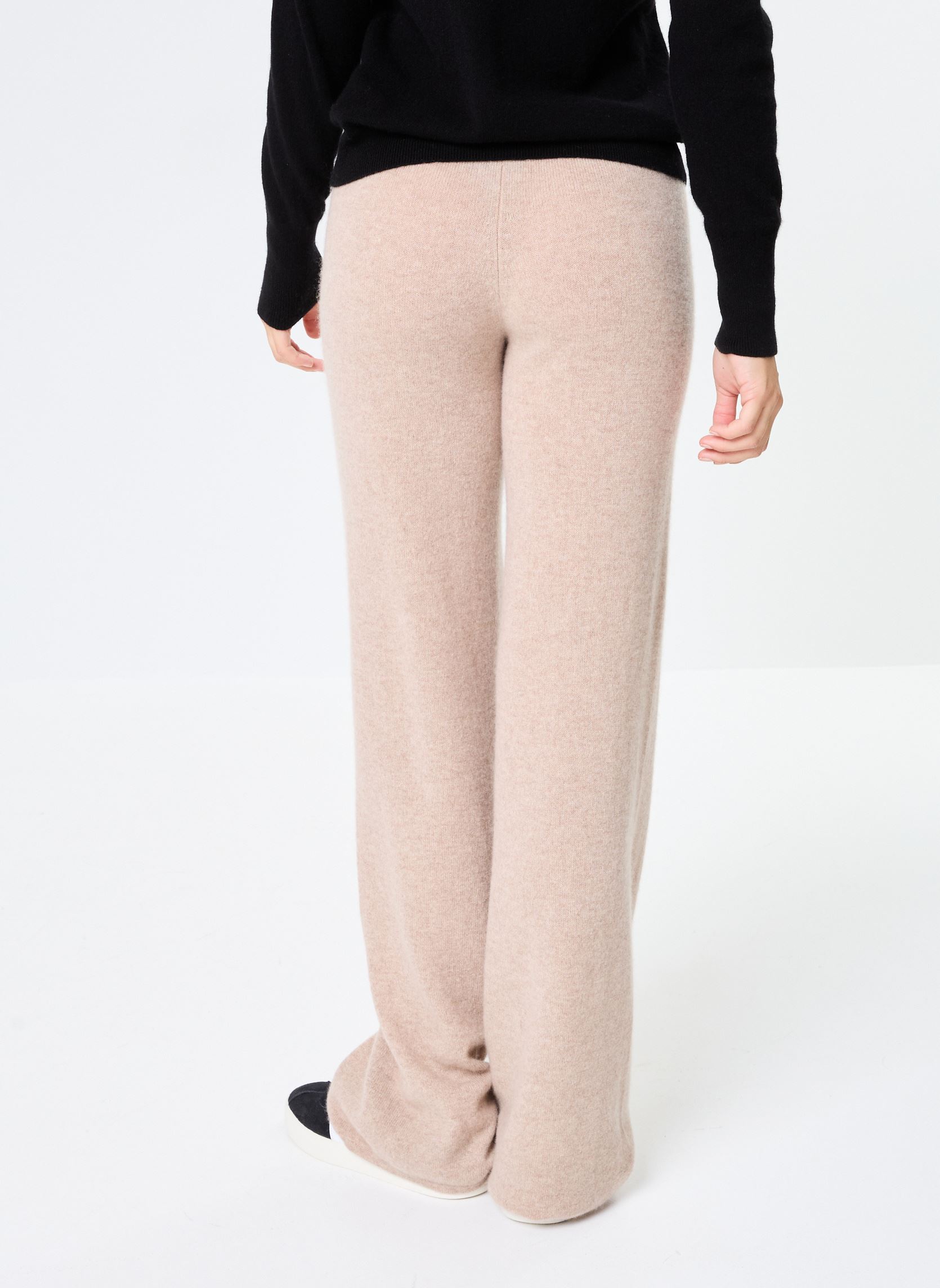Wijde broeken MEATH dames bruin Absolut Cashmere Wijde broeken MEATH dames bruin CHESTNUT
