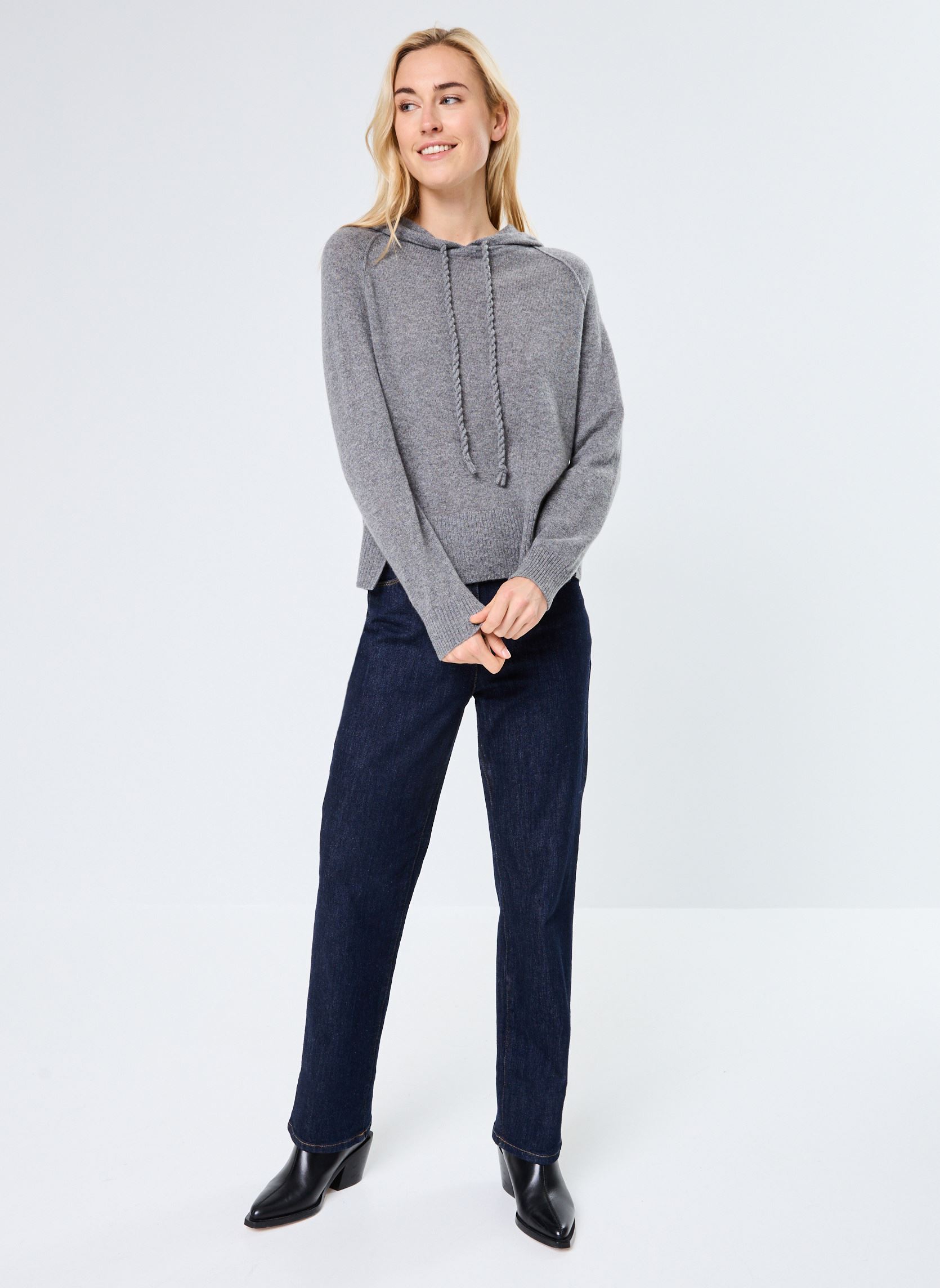 Sweater YUNA dames grijs Absolut Cashmere Sweater YUNA dames grijs DK HTR GREY