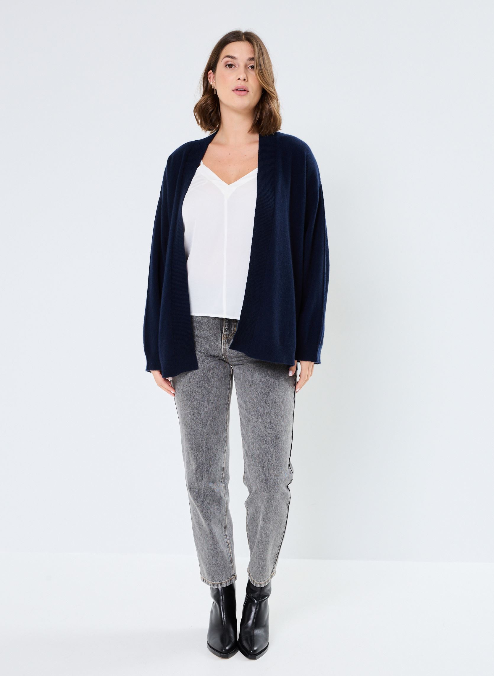 Vesten CASSIDY dames blauw Absolut Cashmere Vesten CASSIDY dames blauw NAVY