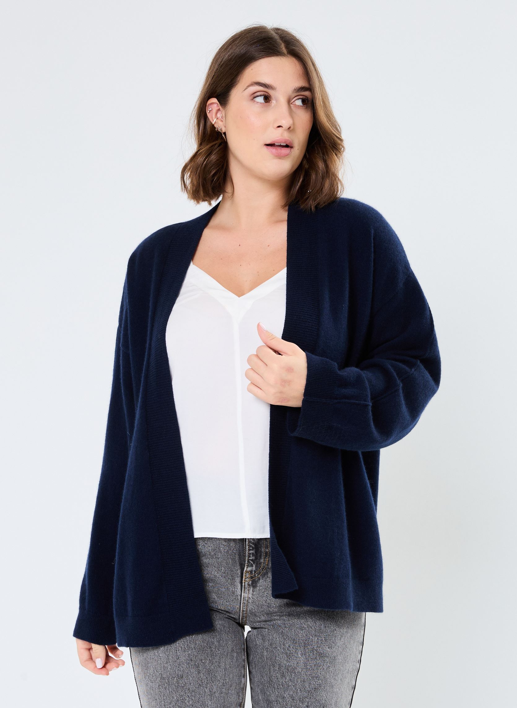 Vesten CASSIDY dames blauw Absolut Cashmere Vesten CASSIDY dames blauw NAVY