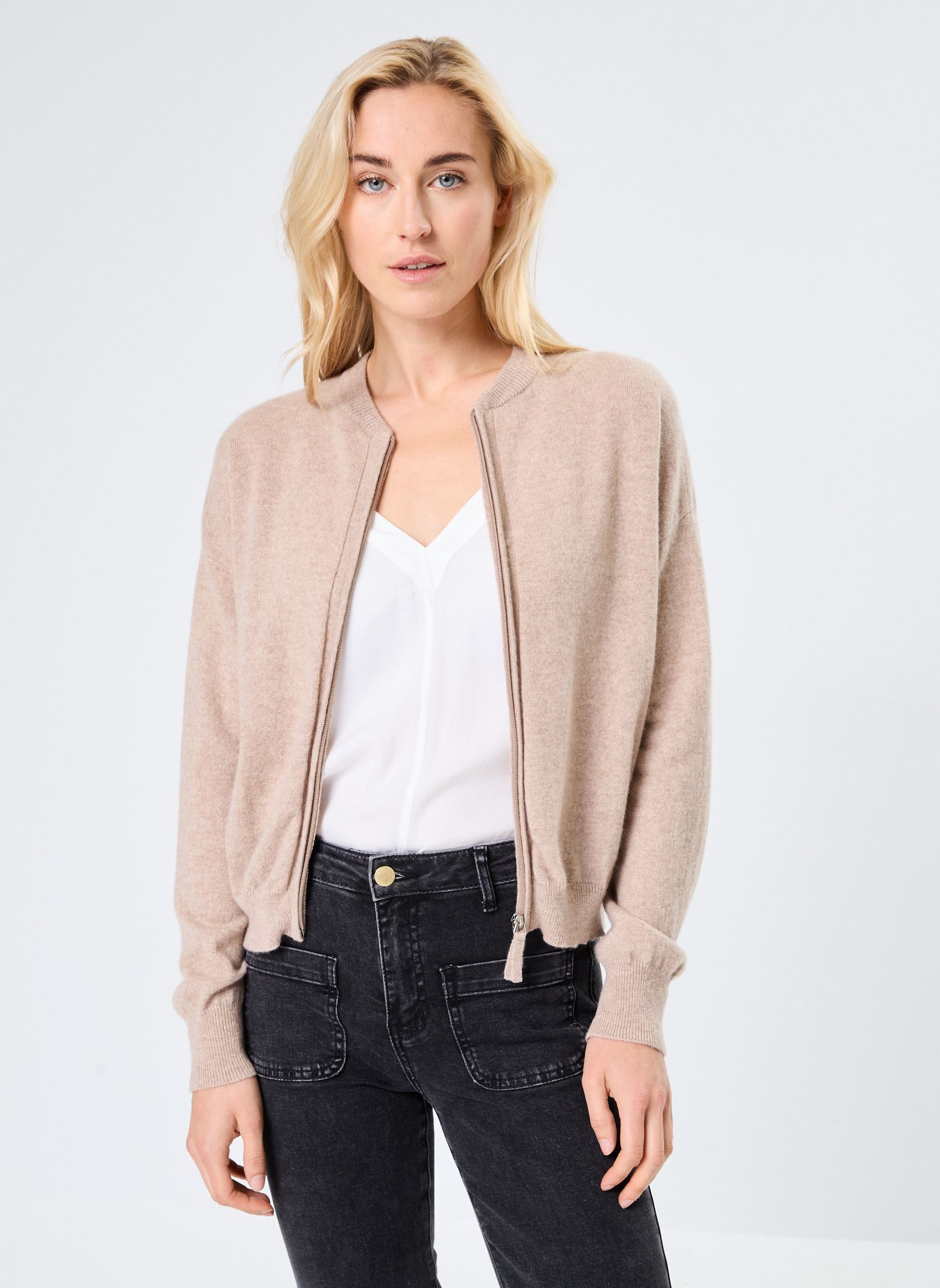 Gilets DELWYN femme marron Absolut Cashmere Gilets DELWYN femme marron CHESTNUT