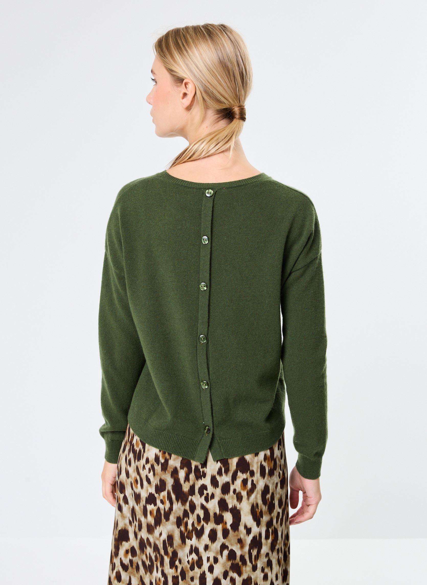 Pulls LISA femme vert Absolut Cashmere Pulls LISA femme vert ARTICHOKE
