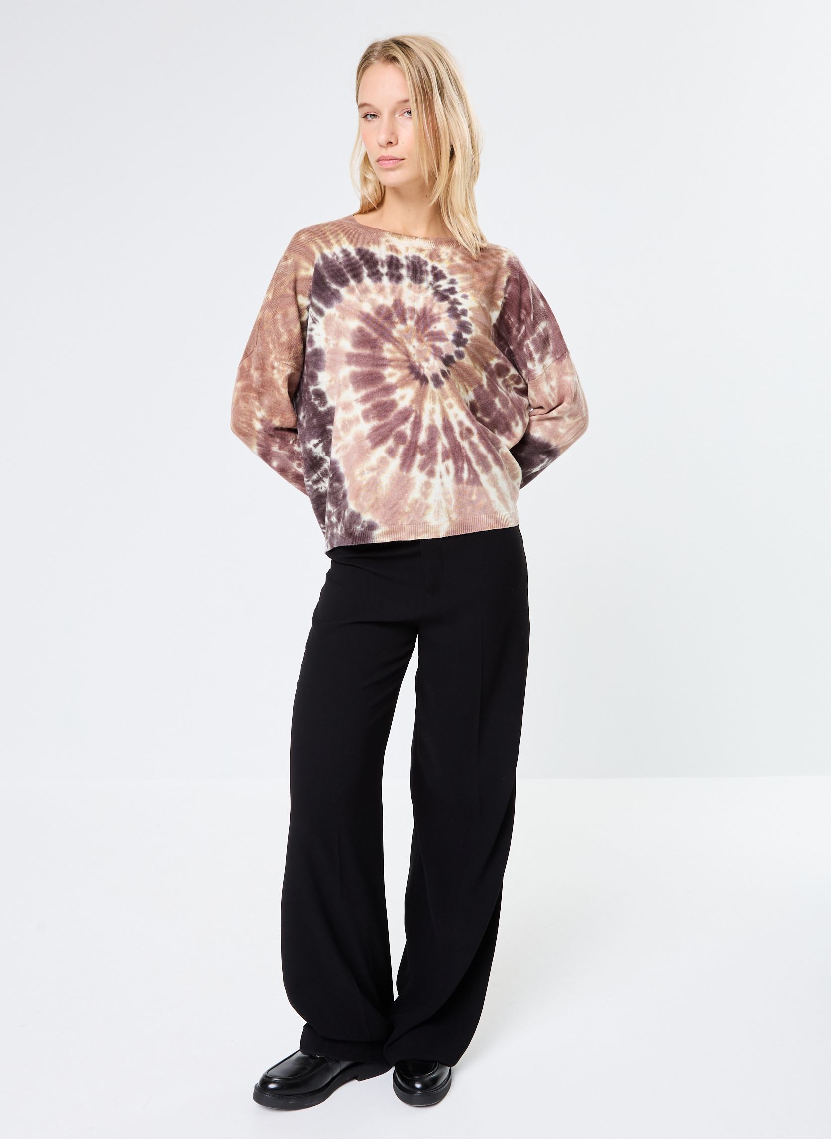 Tee-shirts manches longues ELISABETH femme multicolore Absolut Cashmere Tee-shirts manches longues ELISABETH femme multicolore CYCLONE TOFFEE
