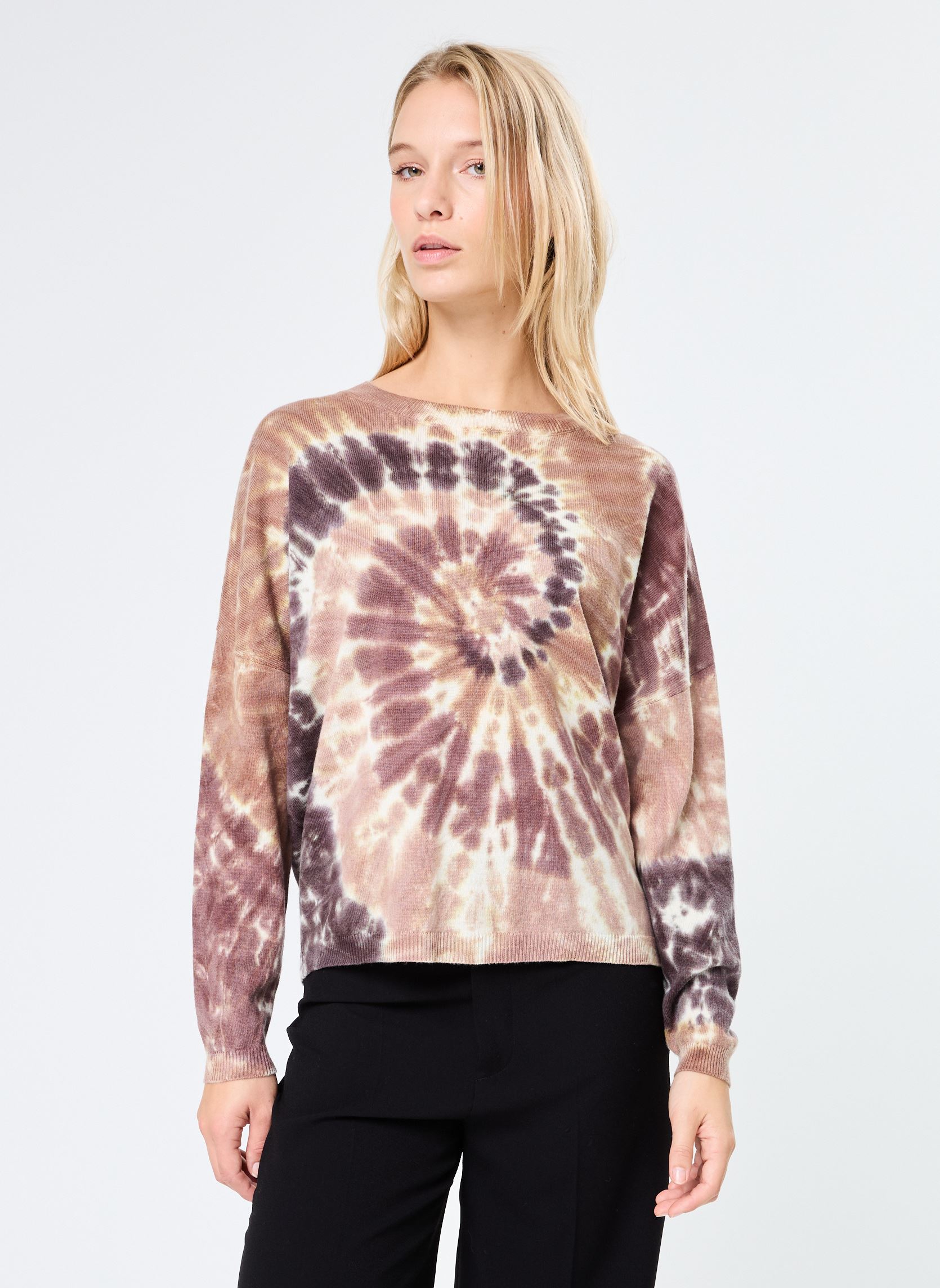 Tee-shirts manches longues ELISABETH femme multicolore Absolut Cashmere Tee-shirts manches longues ELISABETH femme multicolore CYCLONE TOFFEE