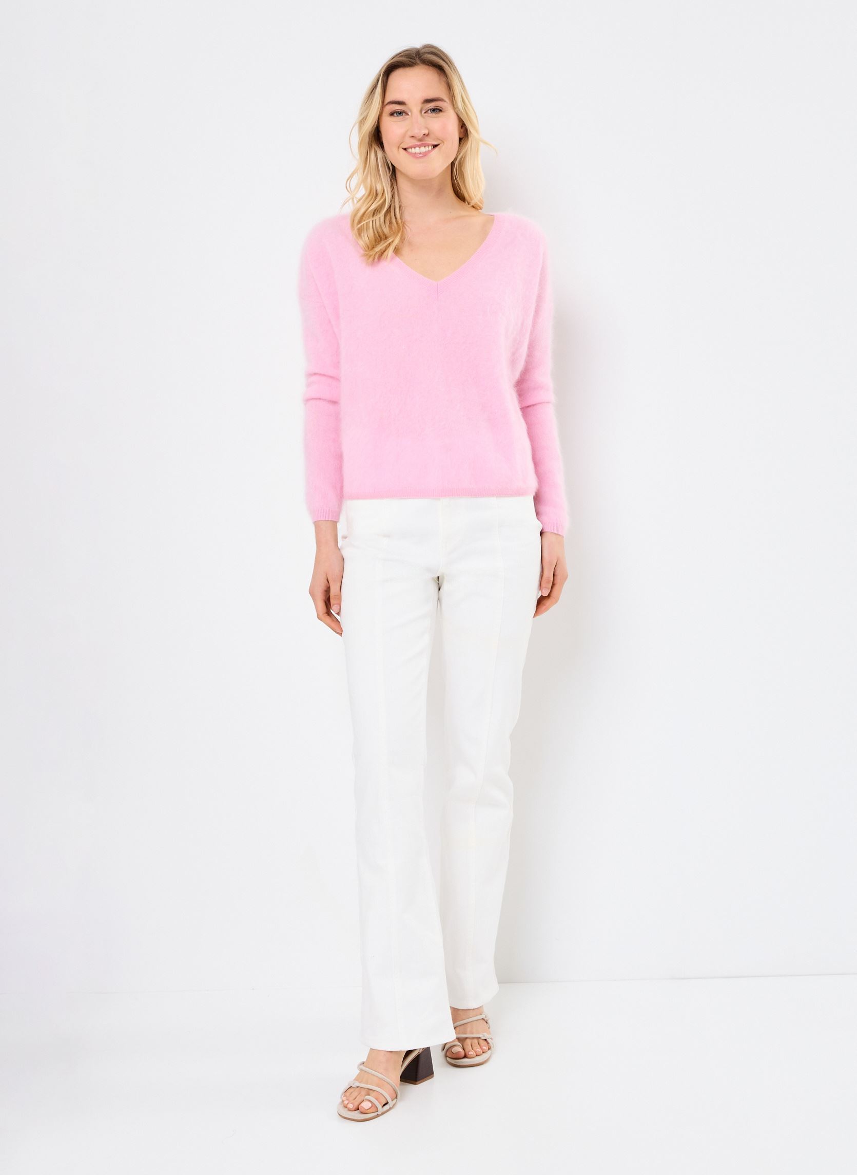 Pulls SOELI femme rose Absolut Cashmere Pulls SOELI femme rose BUBBLE GUM