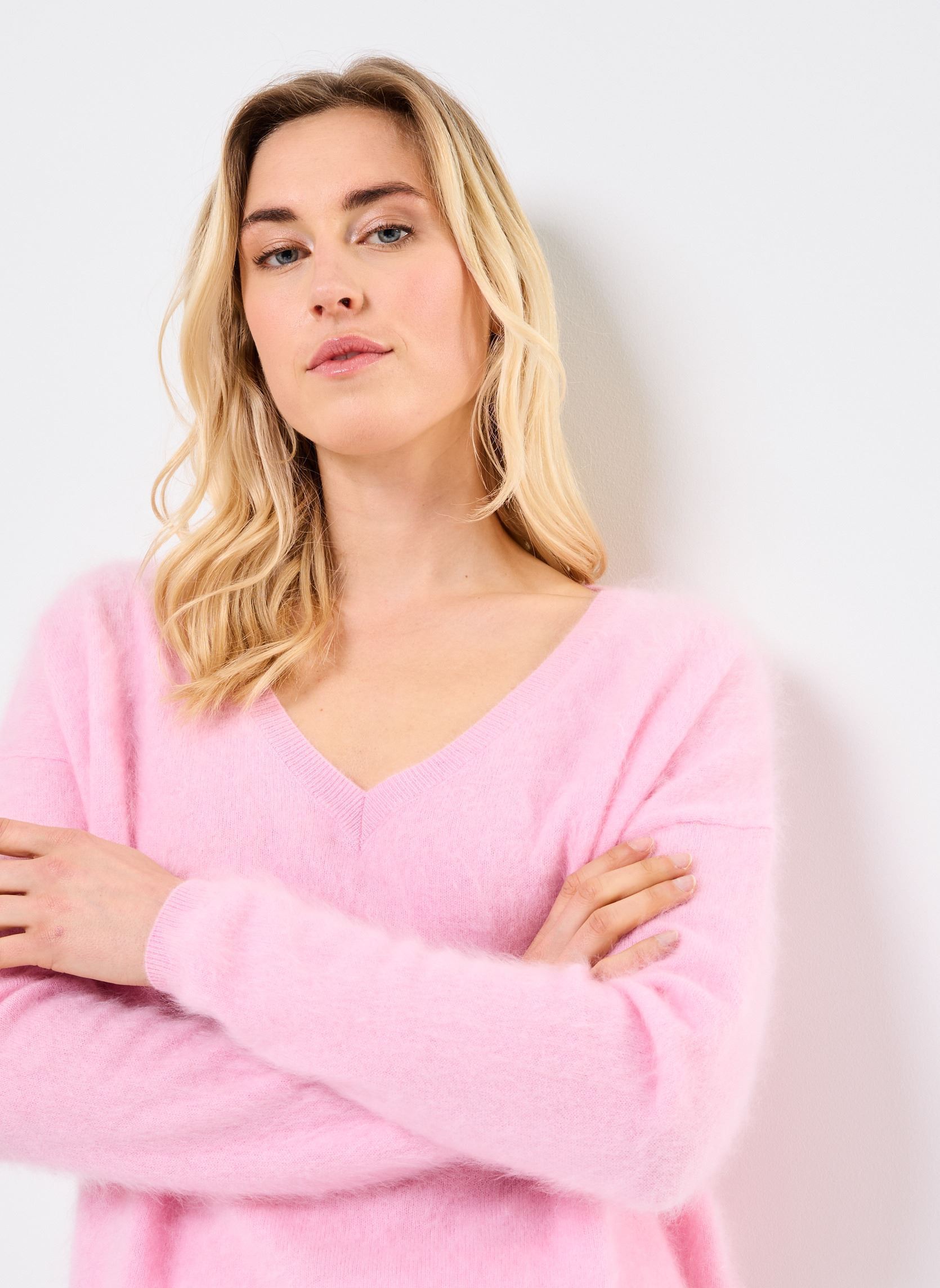 Pulls SOELI femme rose Absolut Cashmere Pulls SOELI femme rose BUBBLE GUM