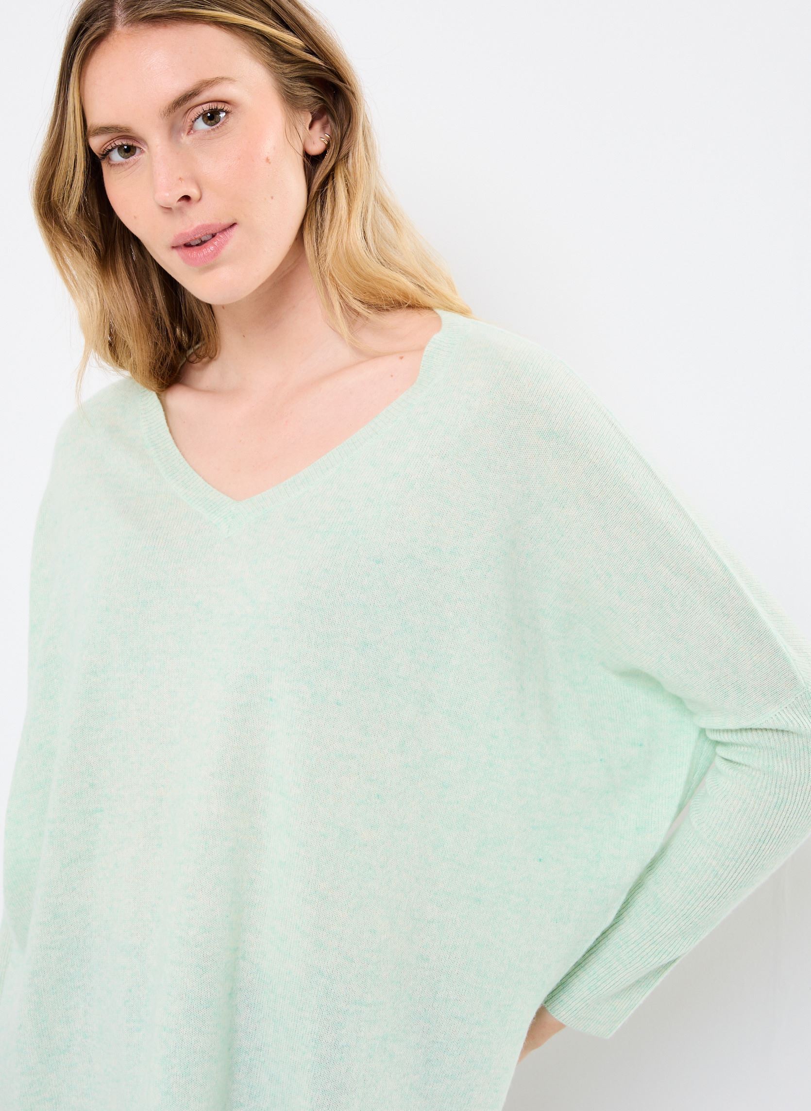 Pulls CAMILLE femme vert Absolut Cashmere Pulls CAMILLE femme vert CLOUDY MINT