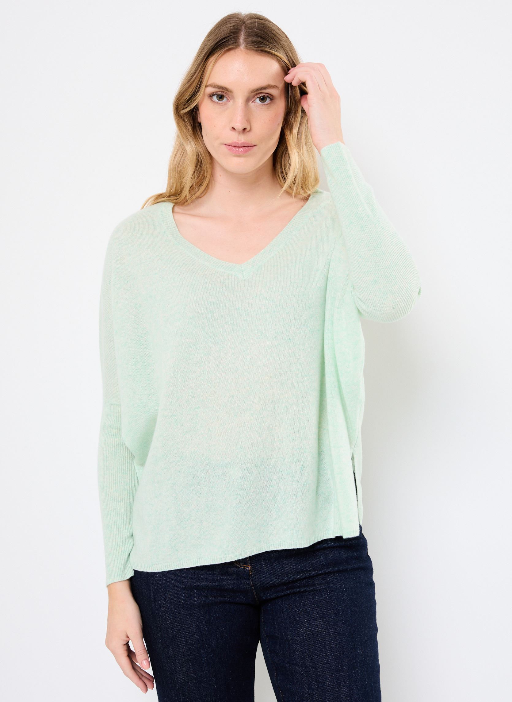Pulls CAMILLE femme vert Absolut Cashmere Pulls CAMILLE femme vert CLOUDY MINT