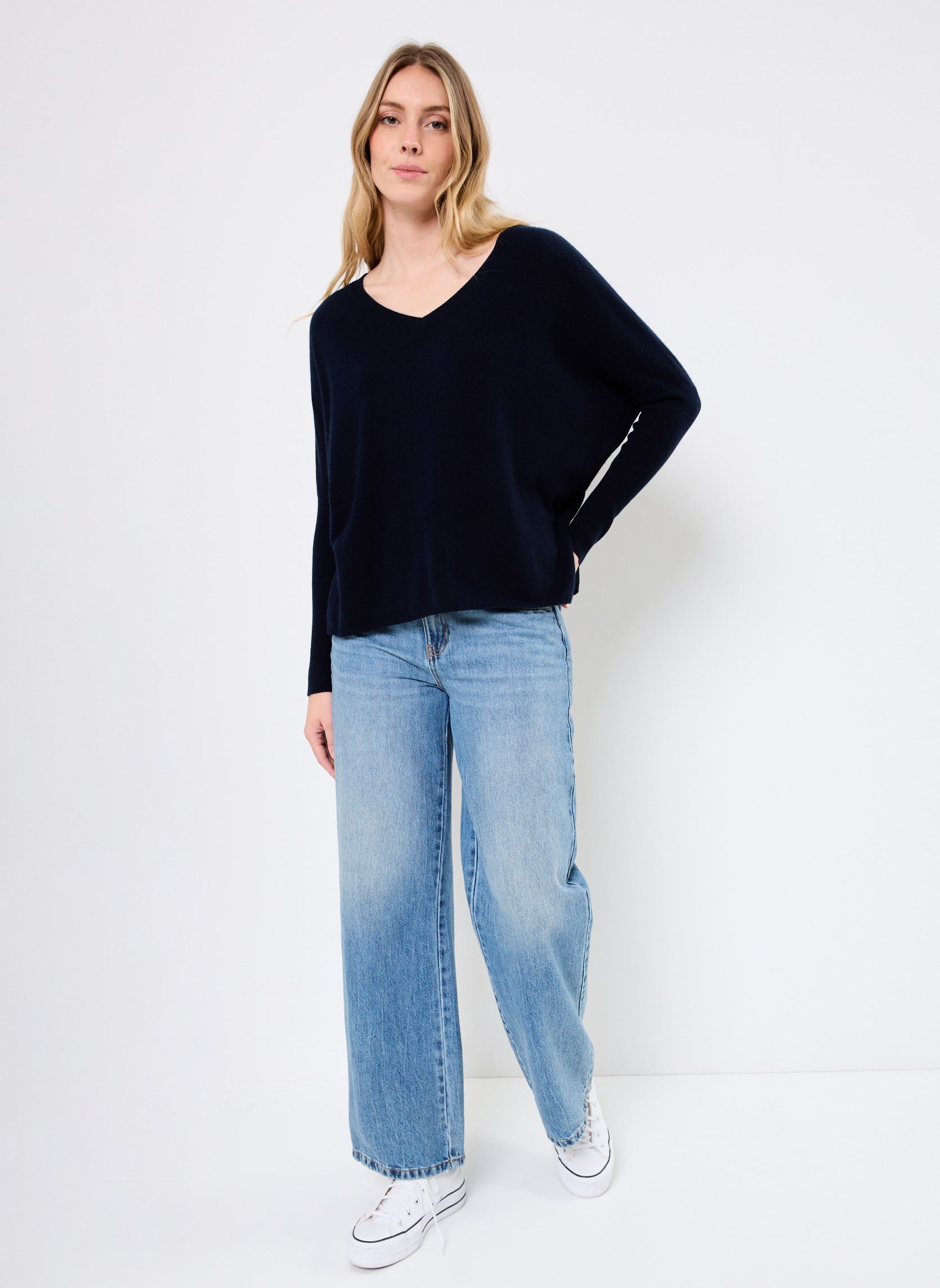 Pulls CAMILLE femme bleu Absolut Cashmere Pulls CAMILLE femme bleu NAVY BLUE