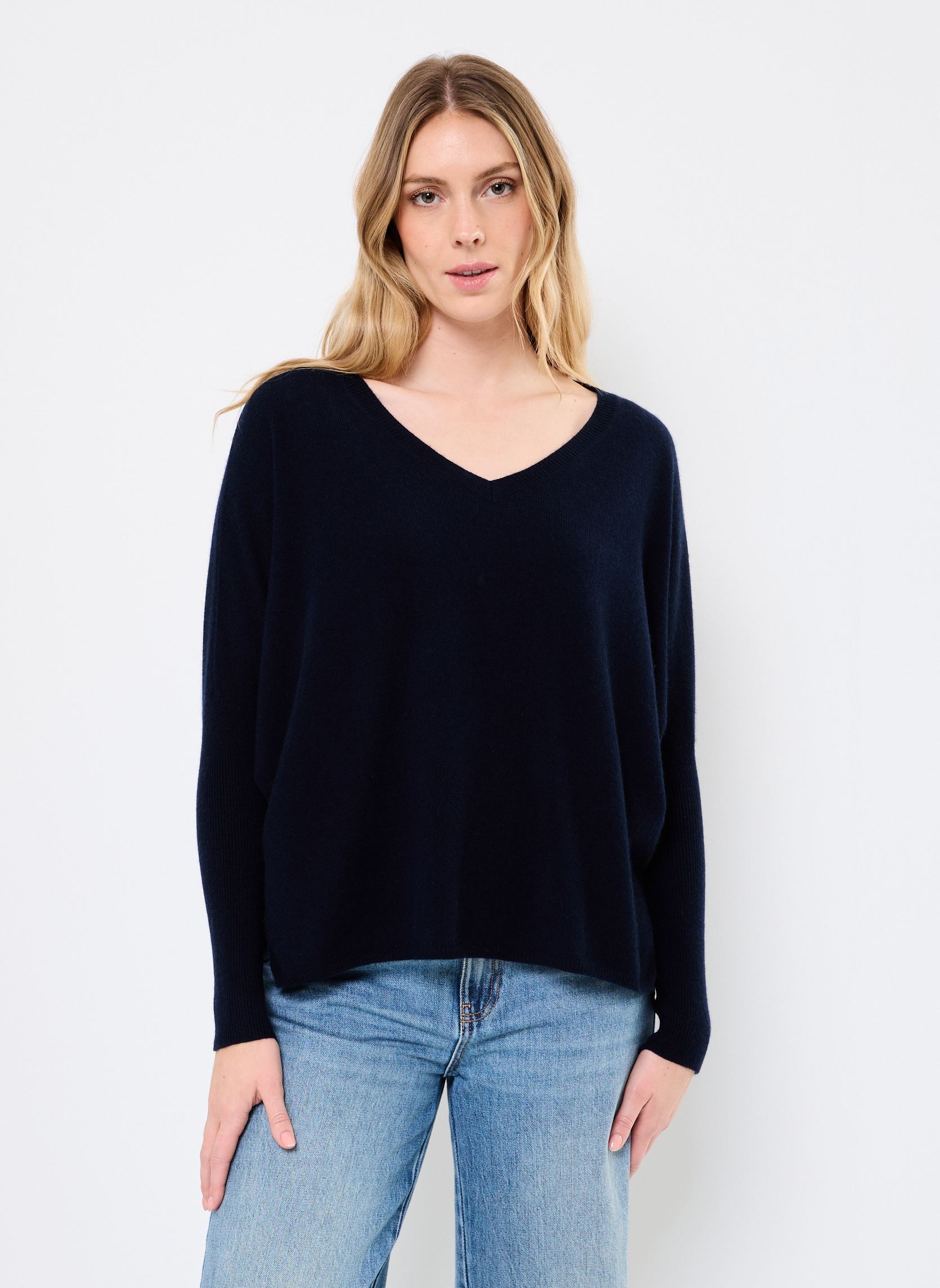 Pulls CAMILLE femme bleu Absolut Cashmere Pulls CAMILLE femme bleu NAVY BLUE