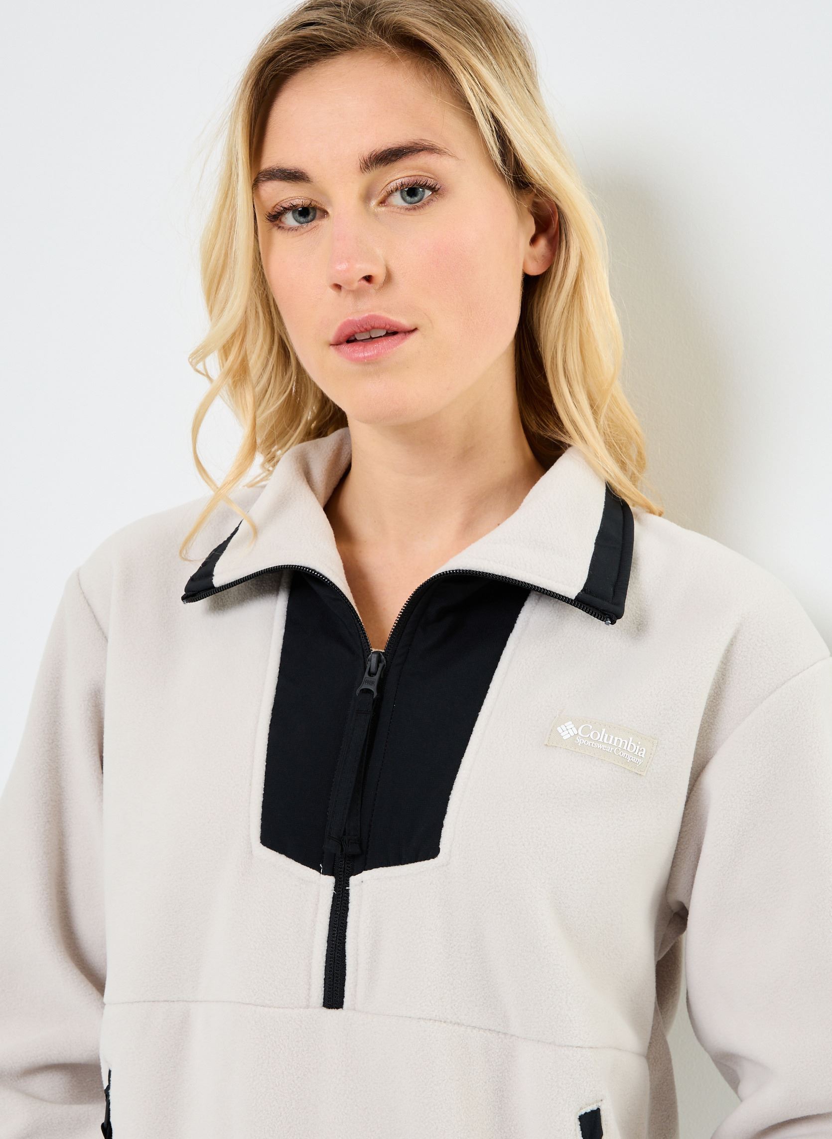 Pulls polaire Sequoia Grove 1/2 Zip Fleece femme gris Columbia Pulls polaire Sequoia Grove 1/2 Zip Fleece femme gris DARK STONE, BLACK