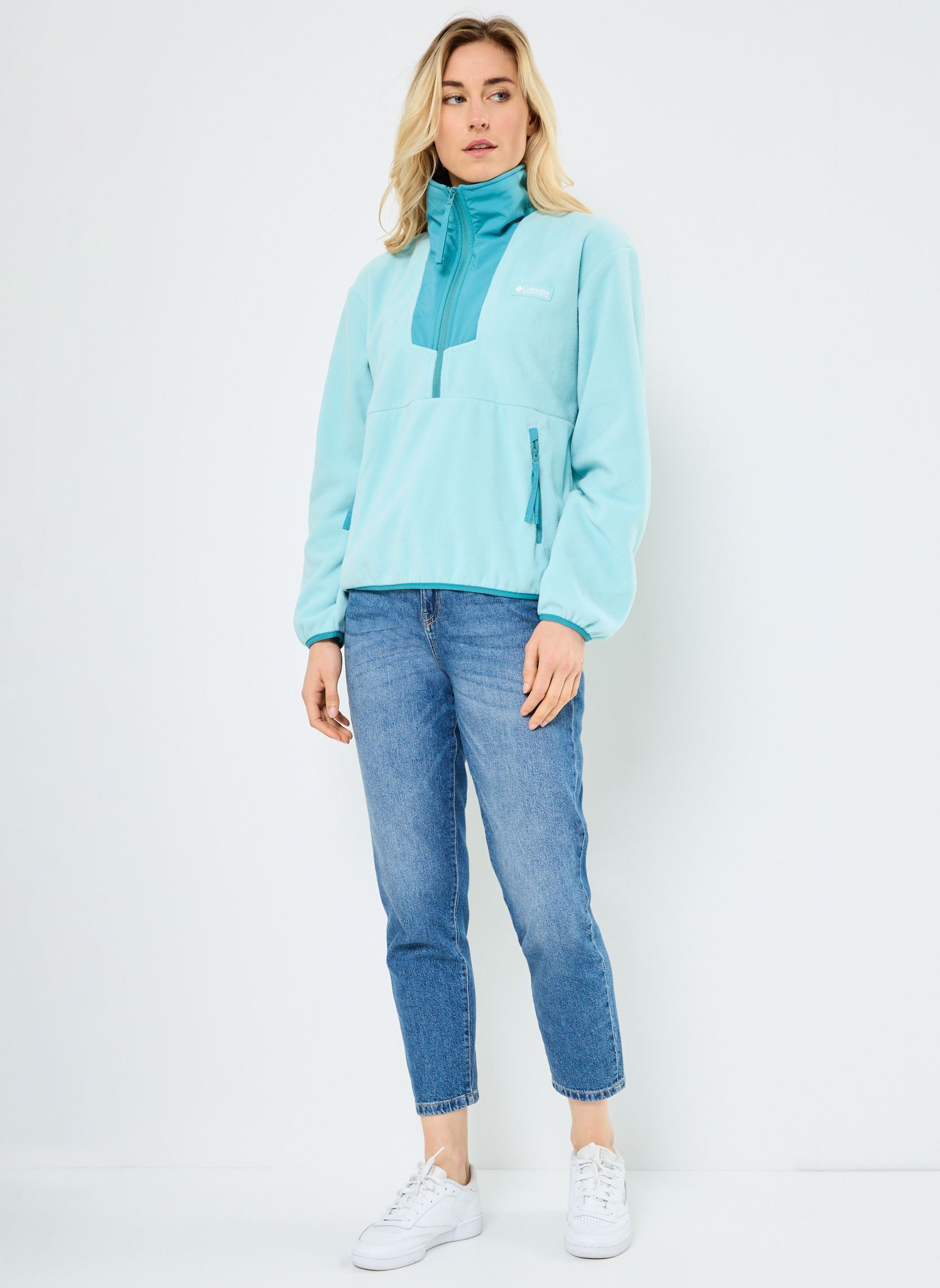 Fleece truien Sequoia Grove 1/2 Zip Fleece dames blauw Columbia Fleece truien Sequoia Grove 1/2 Zip Fleece dames blauw SPRAY, TEAL
