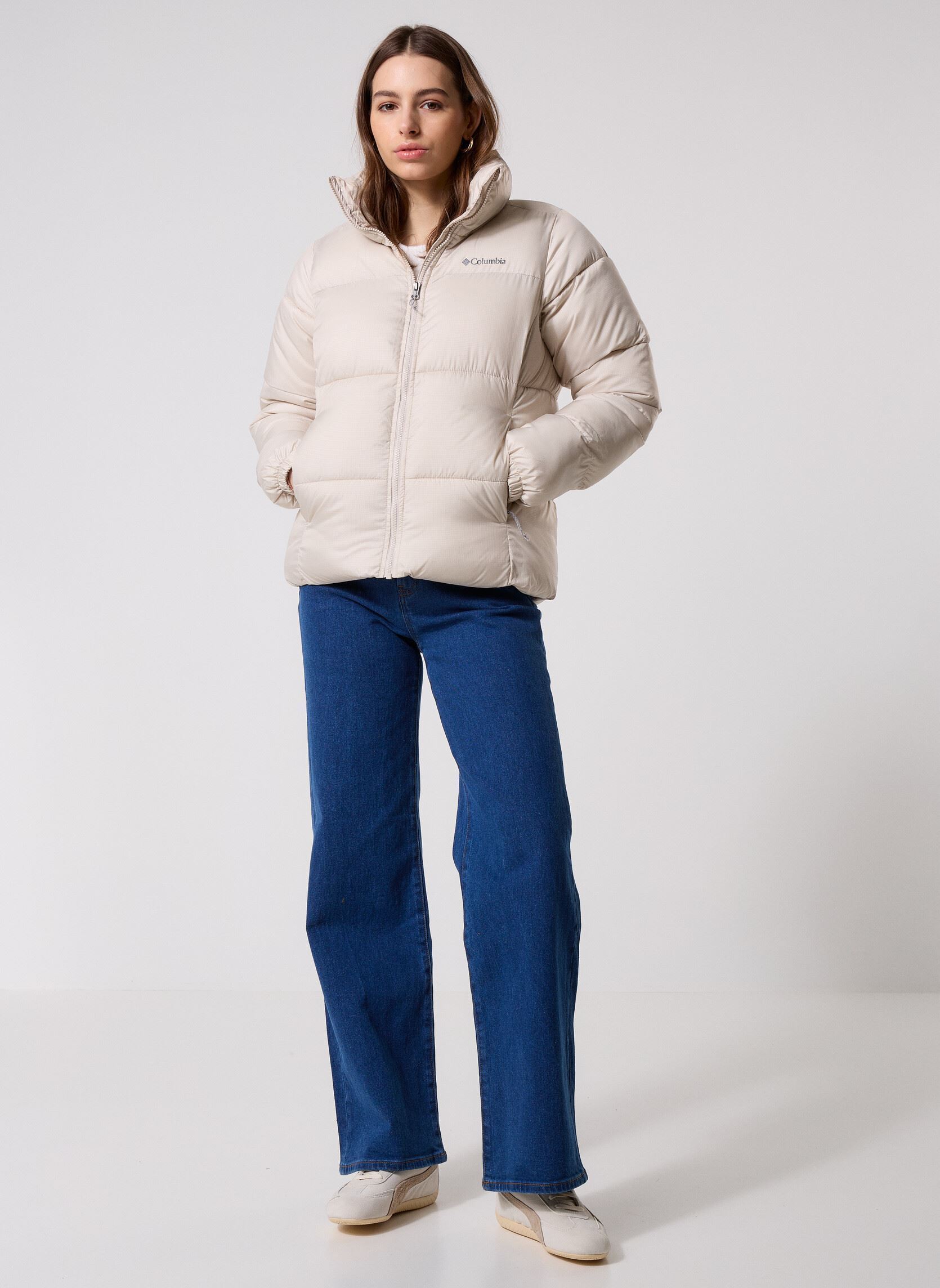 Doudounes Puffect II Full Zip Jacket femme beige Columbia Doudounes Puffect II Full Zip Jacket femme beige DARK STONE