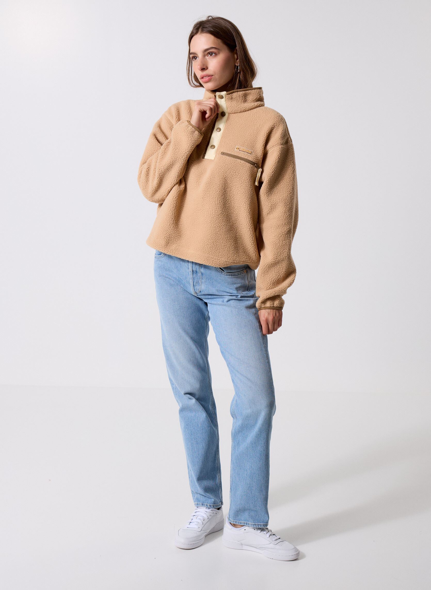 Pulls polaire Helvetia II Cropped Half Snap Fleece femme marron Columbia Pulls polaire Helvetia II Cropped Half Snap Fleece femme marron CANOE