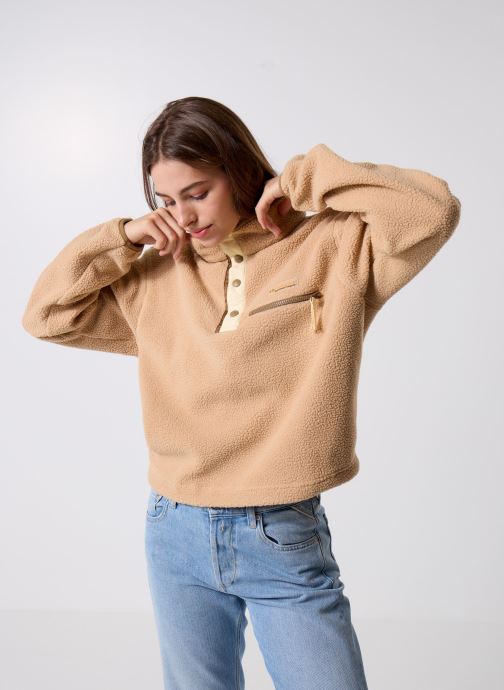 Columbia Pulls polaire Helvetia II Cropped Half Snap Fleece femme marron