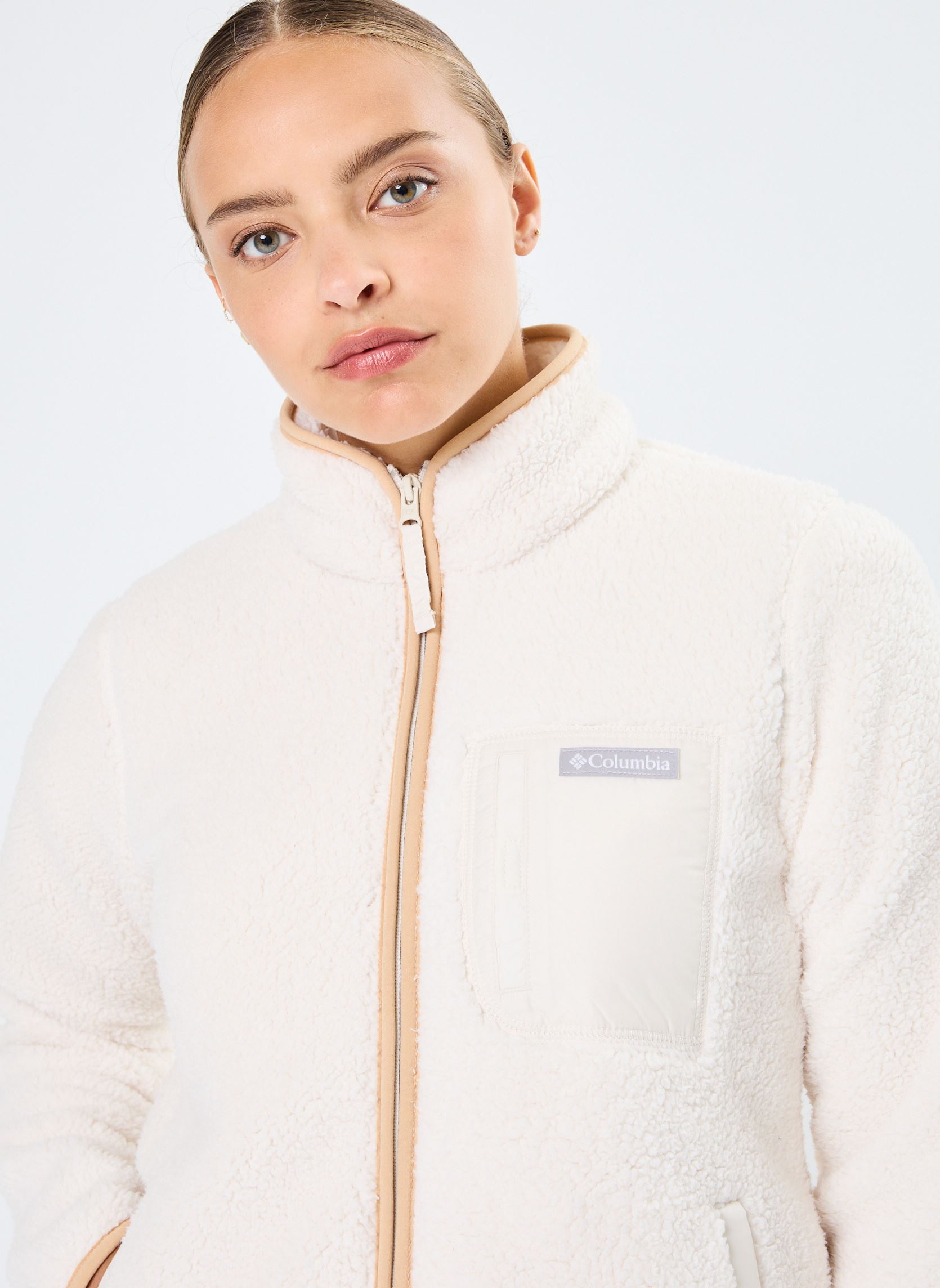 Fleece-Pullover West Bend Full Zip II damen weiß Columbia Fleece-Pullover West Bend Full Zip II damen weiß Chalk