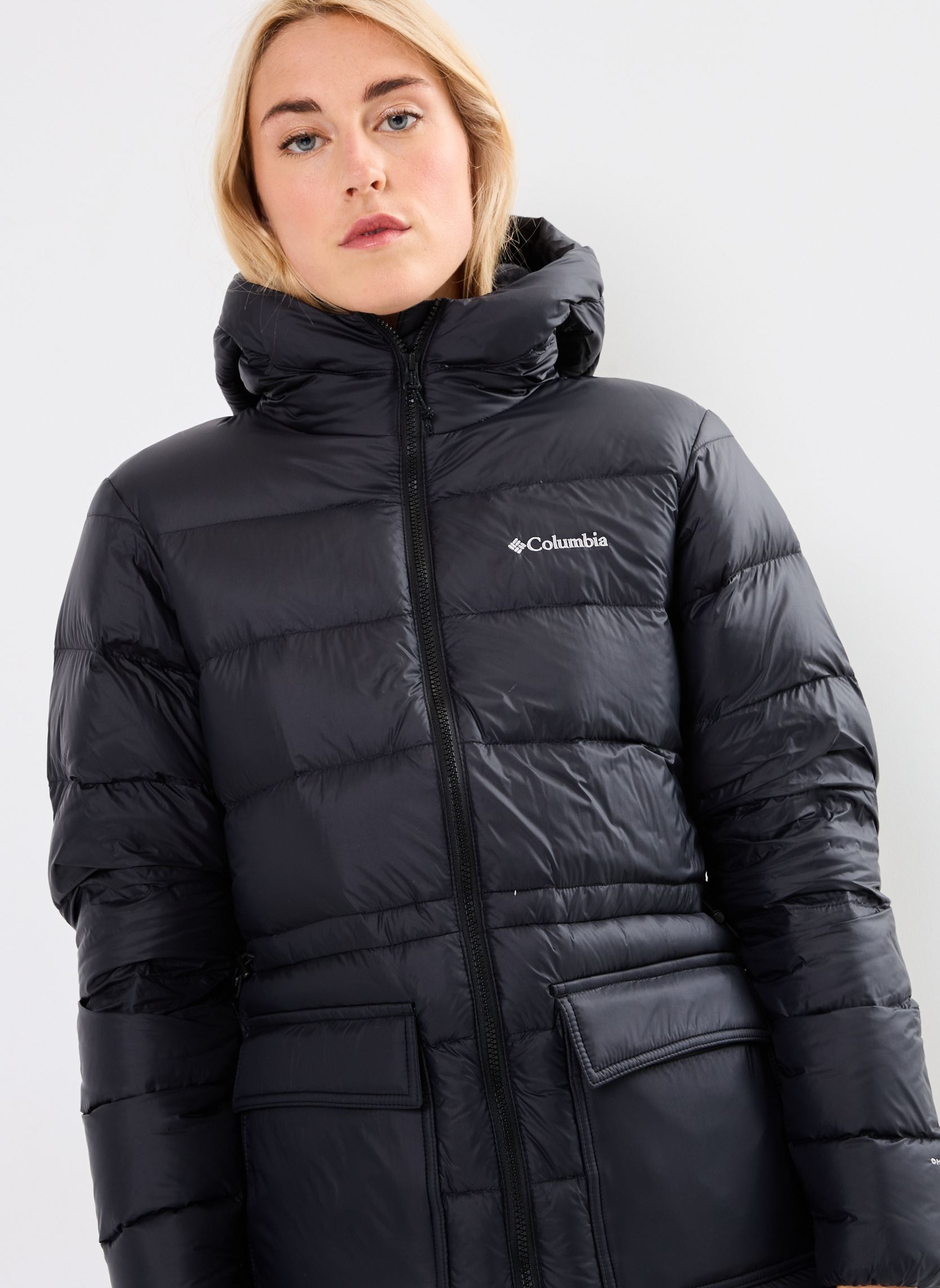 Gewatteerde jassen Harmony Falls Mid Down Jacket dames blauw Columbia Gewatteerde jassen Harmony Falls Mid Down Jacket dames blauw BLACK