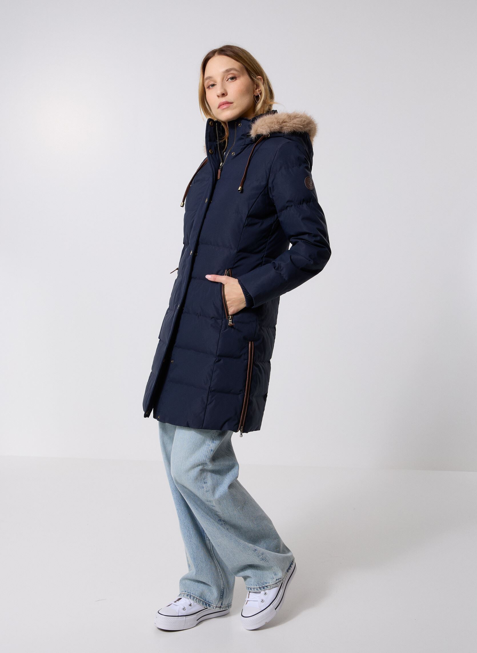 Mantels Ht Pf Trhd35-Insulated-Coat dames blauw Lauren Ralph Lauren Mantels Ht Pf Trhd35-Insulated-Coat dames blauw DK NAVY