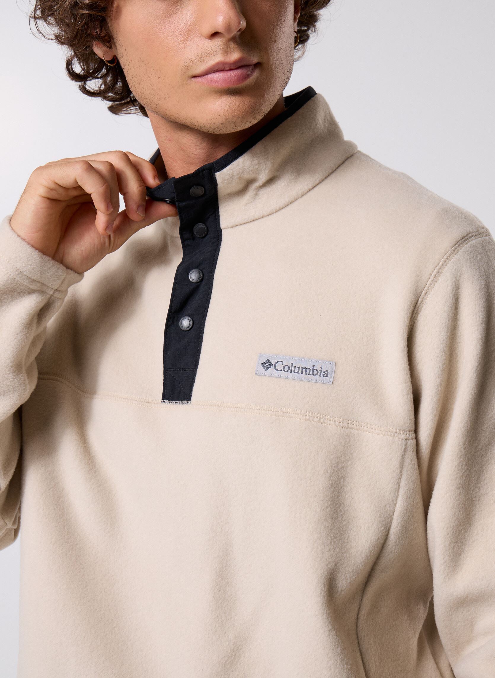 Felpa Columbia Canyon Point Uomo - Mezza Zip In Pile Sherpa