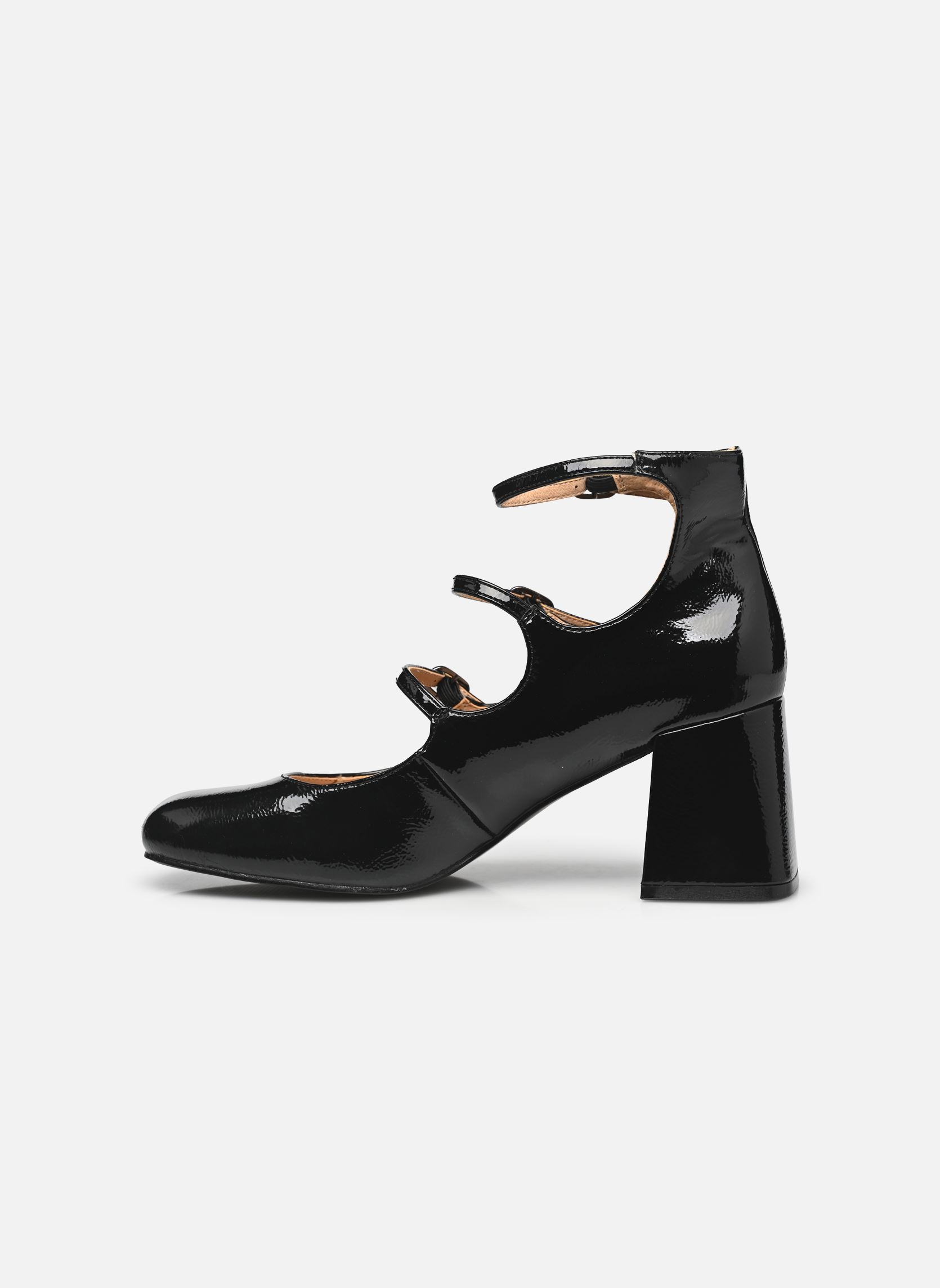 Zapatos de tacón con correas DELPHINE mujer negro Les Tropéziennes par M Belarbi Zapatos de tacón con correas DELPHINE mujer negro Noir Vernis